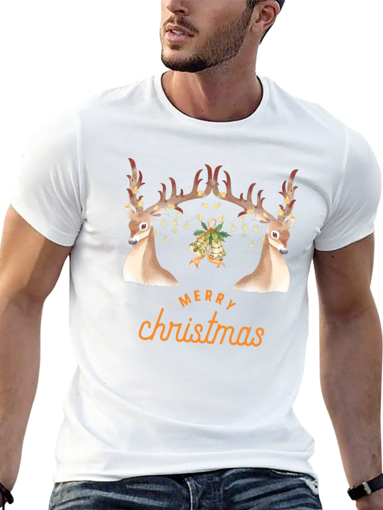 Festive Deer Christmas T-Shirt