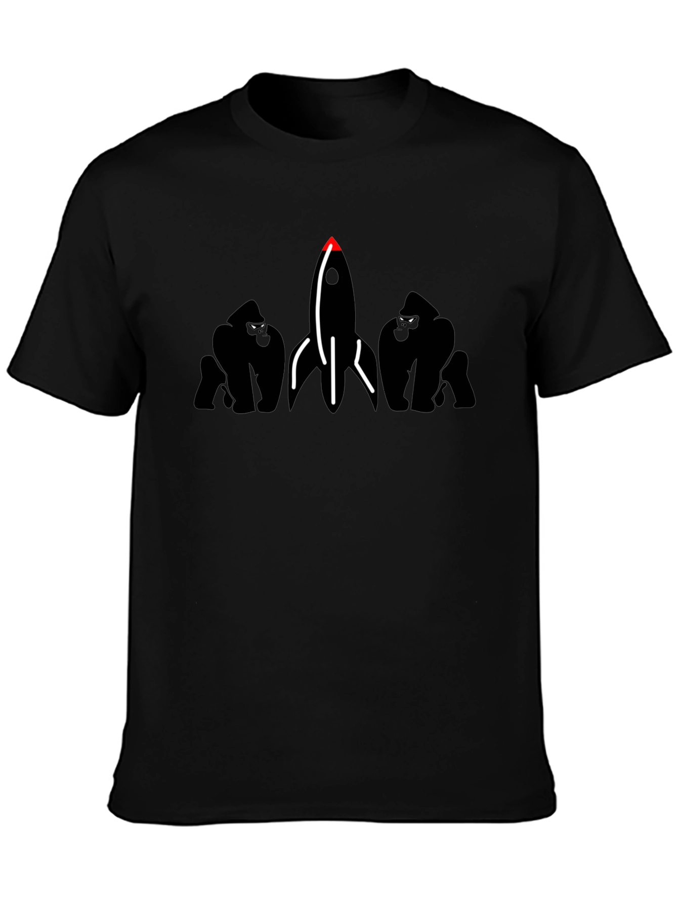 Gorilla Rocket Black T-Shirt
