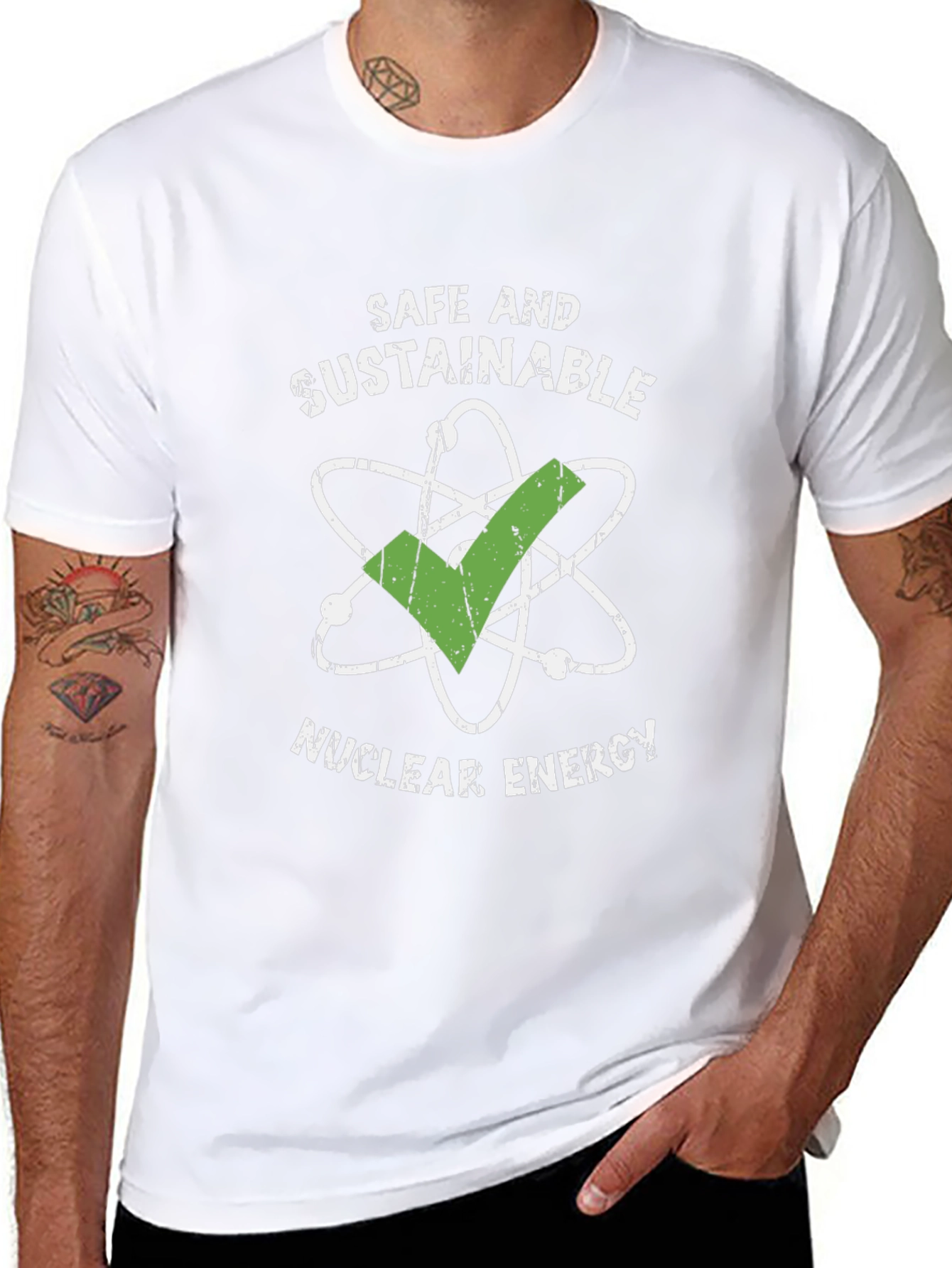 Safe & Sustainable Nuclear Energy Graphic T-Shirt