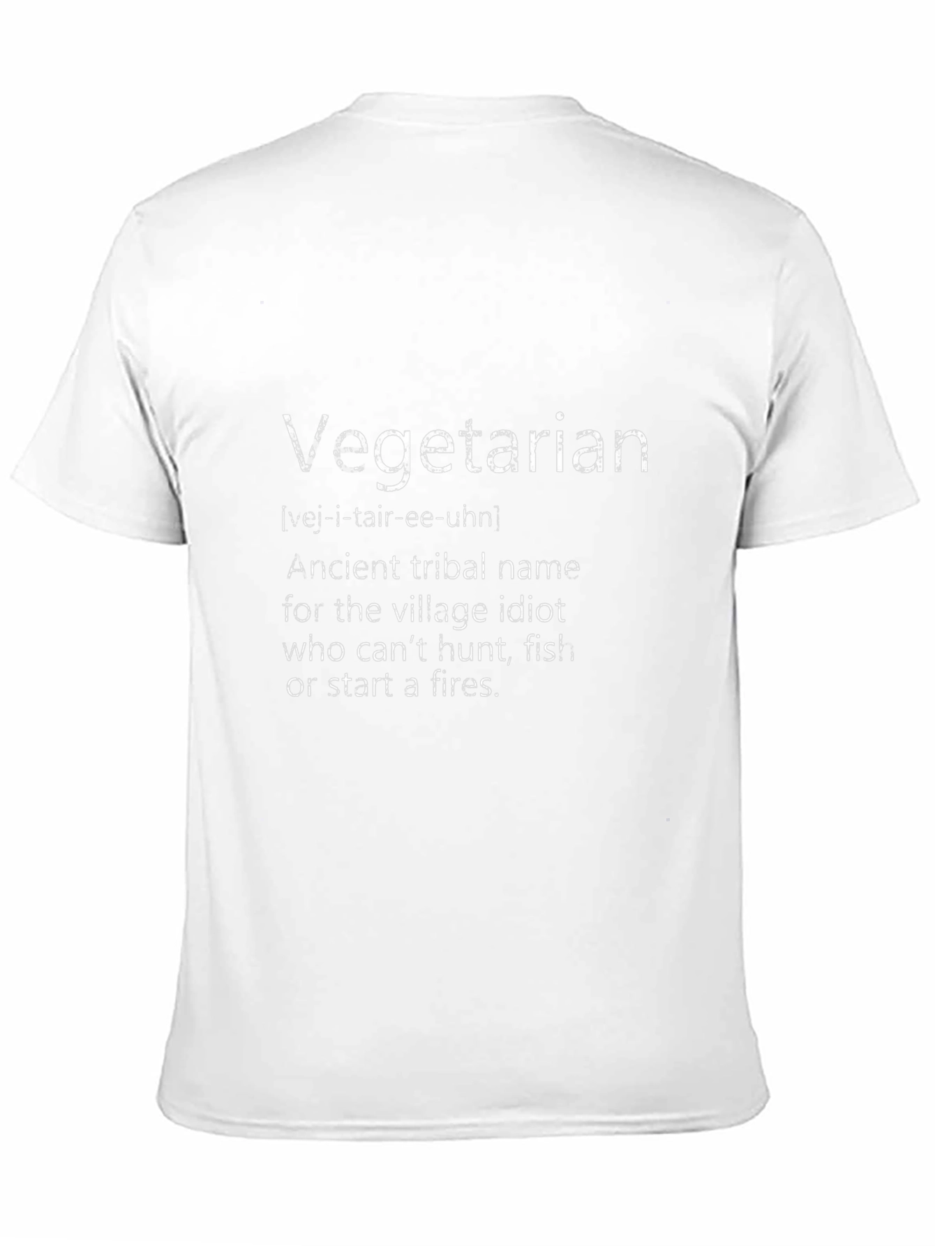 Vegetarian Definition T-Shirt - Humorous Novelty Tee
