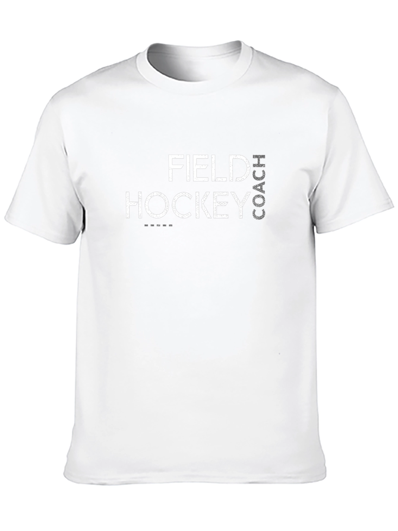 Field Hockey Coach Black Graphic T-Shirt