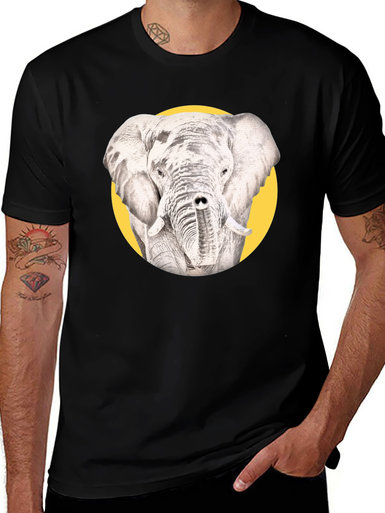 Elephant Graphic T-Shirt - Unique Design