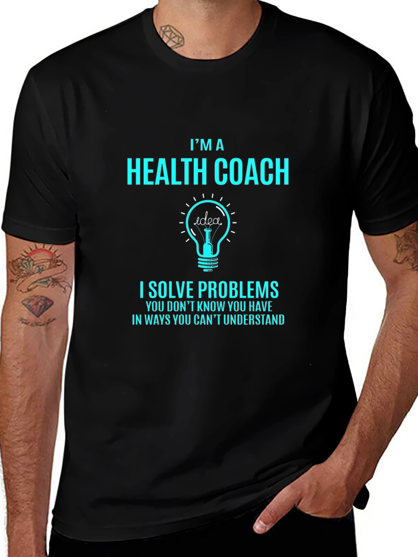 Health Coach T-Shirt - Problem Solver Design