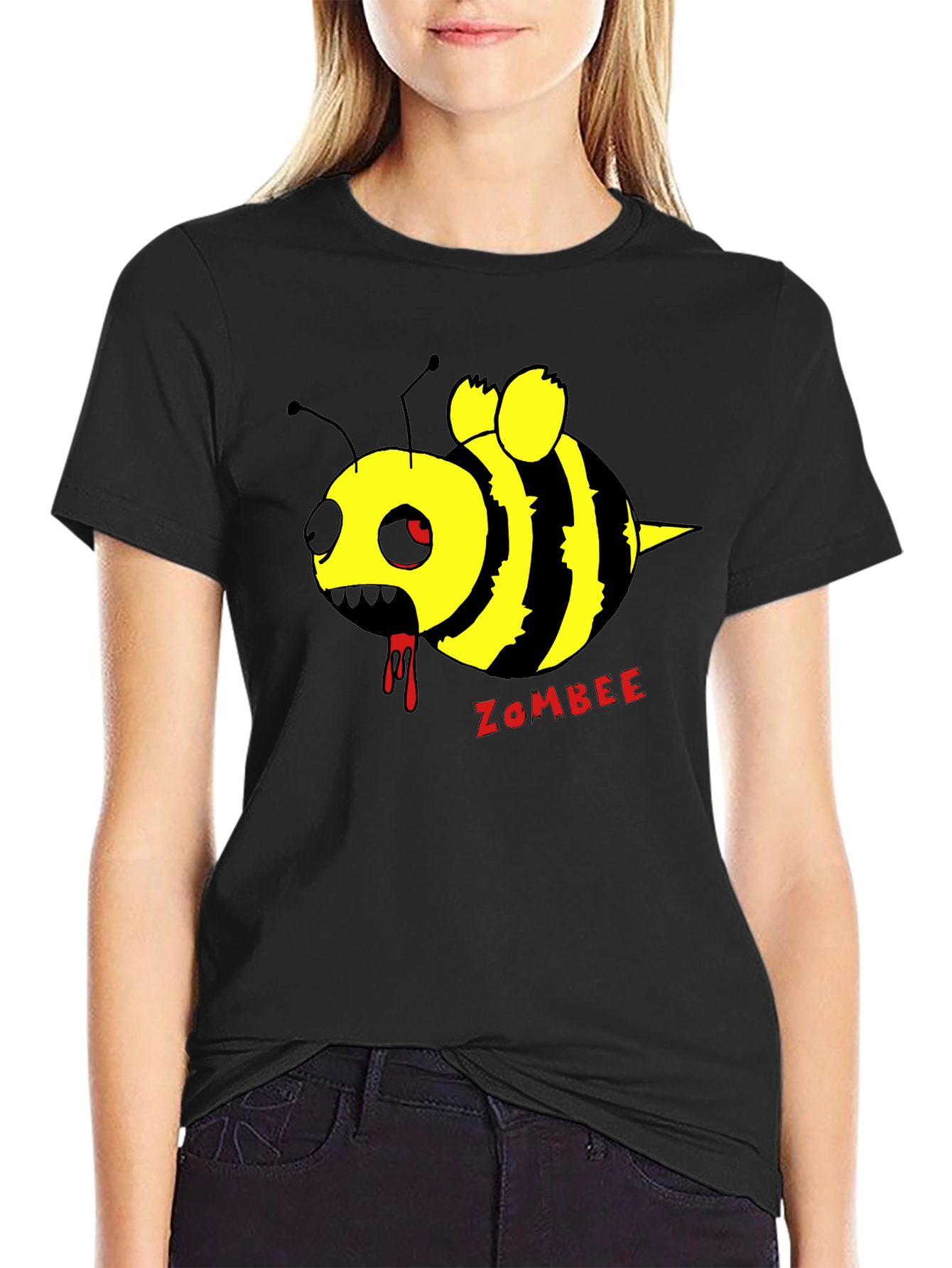 Zombee Graphic T-Shirt - Black Cotton Tee