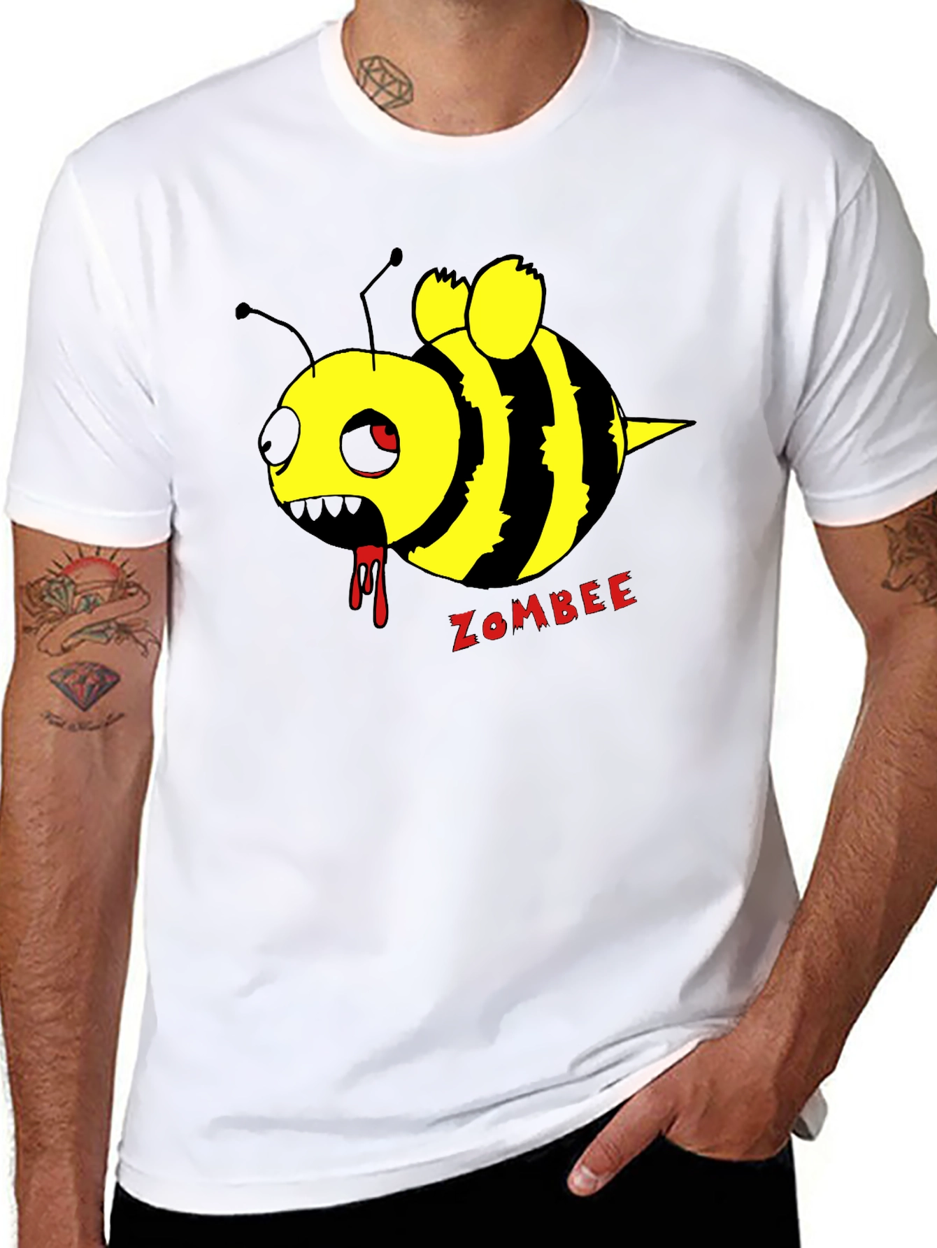 Zombee Graphic T-Shirt - Black Cotton Tee