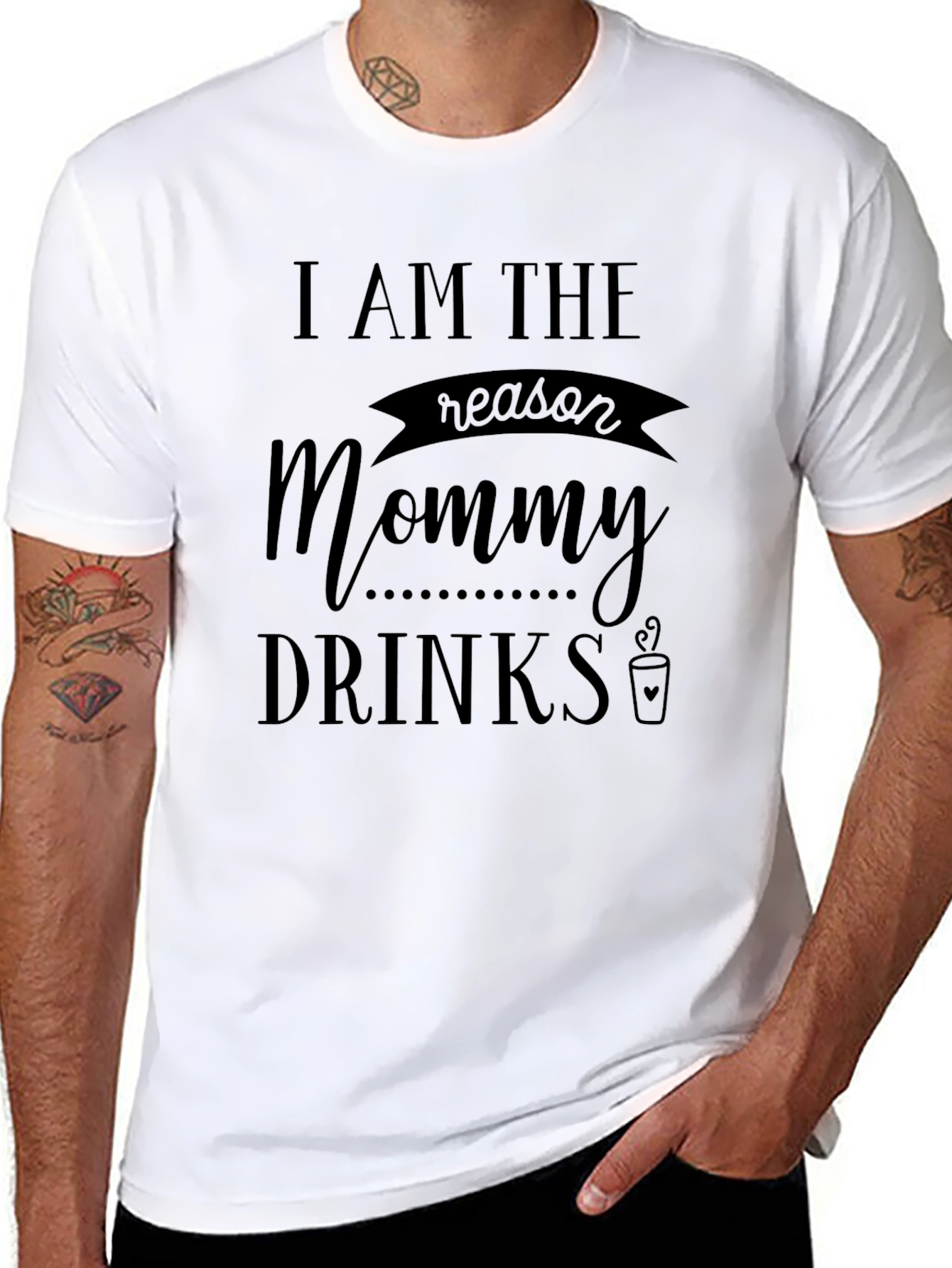 I Am The Reason Mommy Drinks Graphic Tee