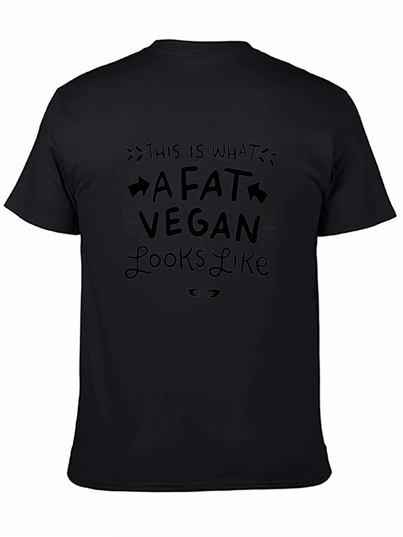 Fat Vegan Graphic Tee - Black T-Shirt