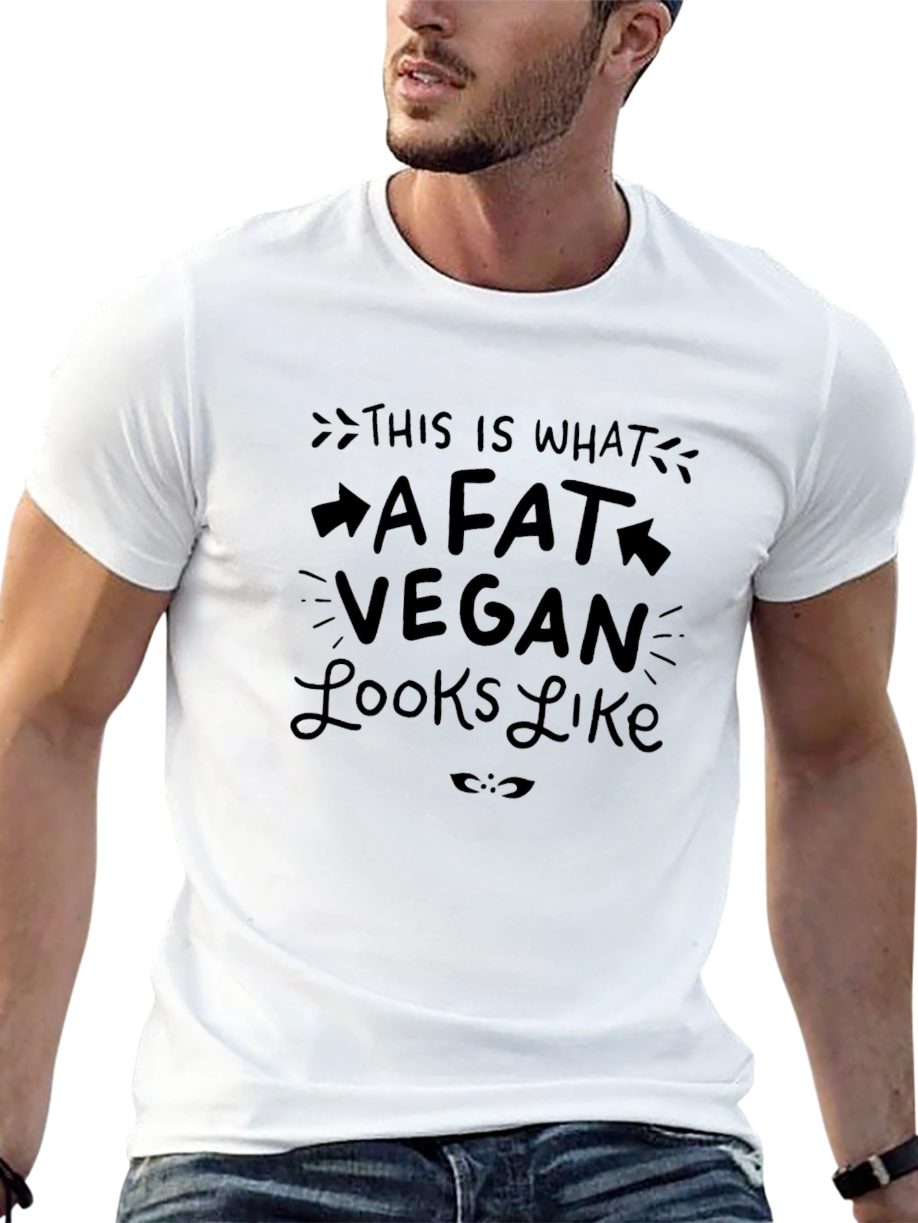 Fat Vegan Graphic Tee - Black T-Shirt
