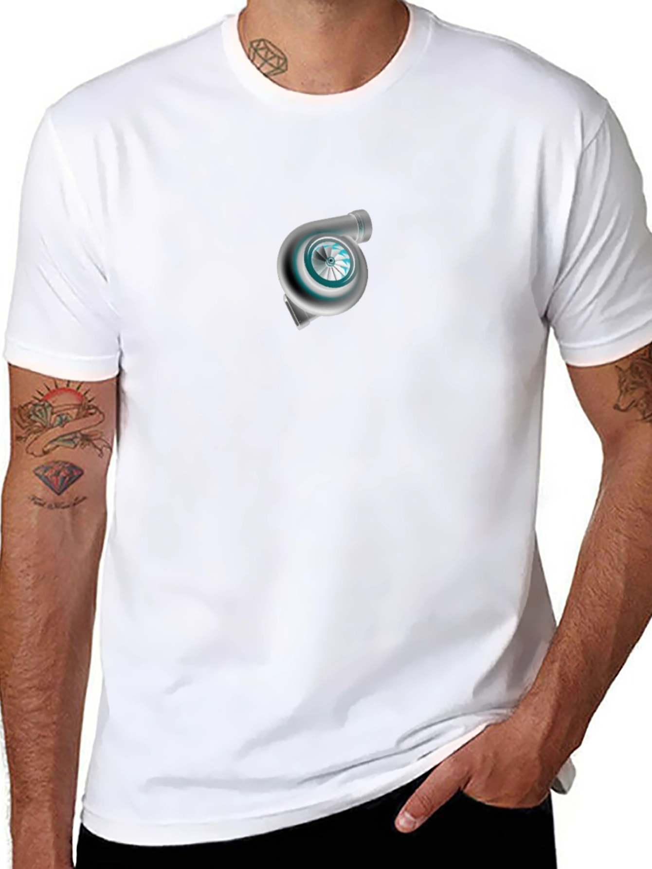 Turbo Graphic T-Shirt - Black Cotton Tee