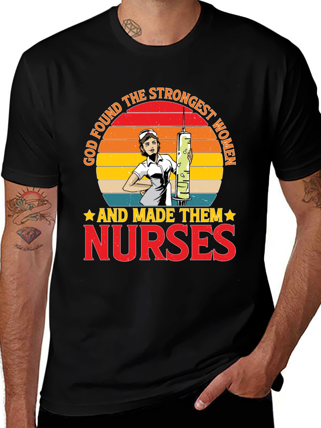 Strongest Women Nurses T-Shirt Graphic Tee
