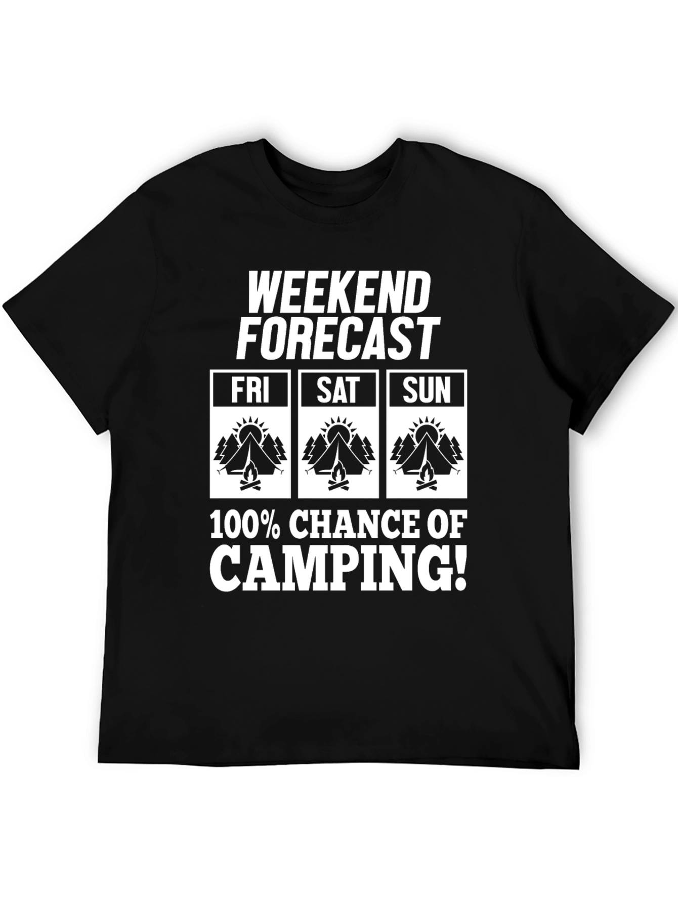 Weekend Camping Forecast T-Shirt