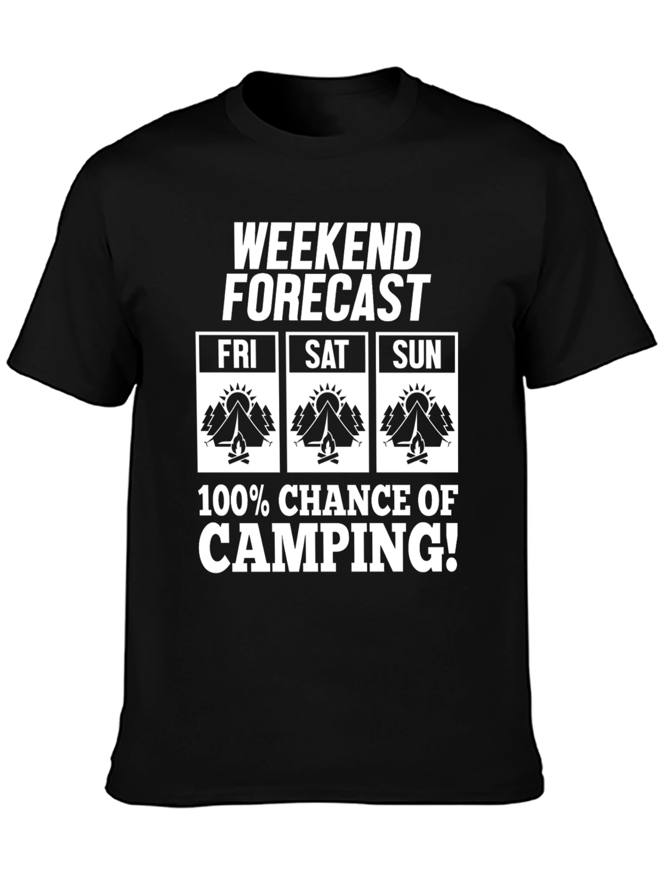 Weekend Camping Forecast T-Shirt