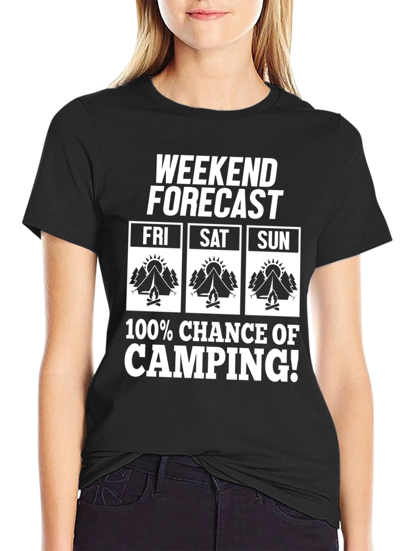 Weekend Camping Forecast T-Shirt