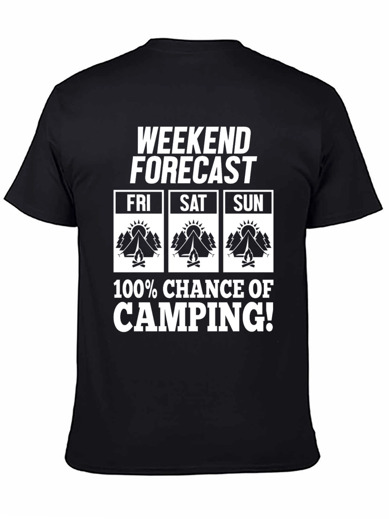 Weekend Camping Forecast T-Shirt