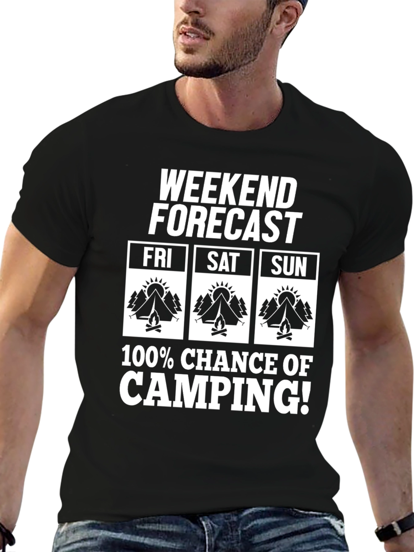 Weekend Camping Forecast T-Shirt