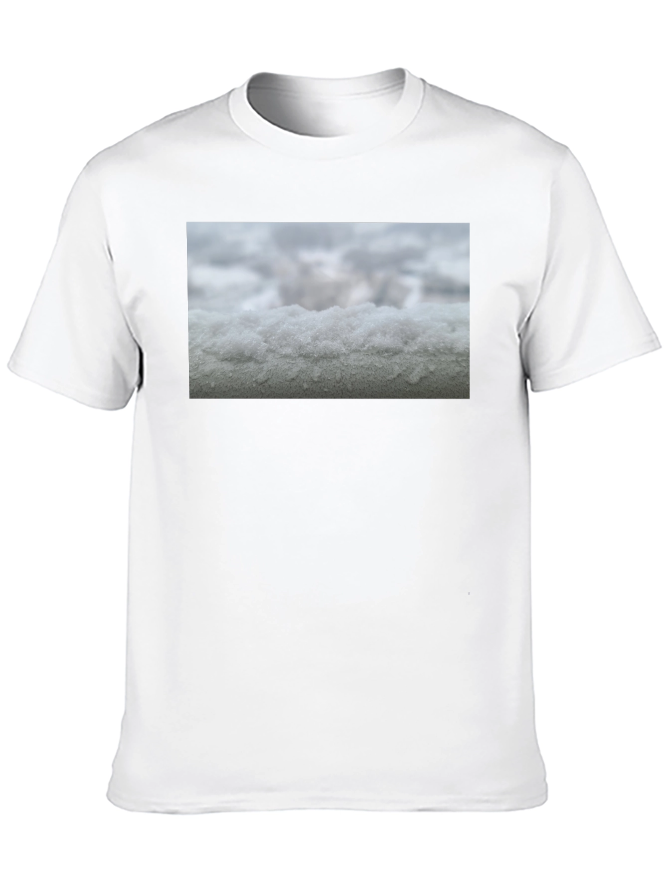 Snowy Surface Graphic Tee - Modern Casual Style
