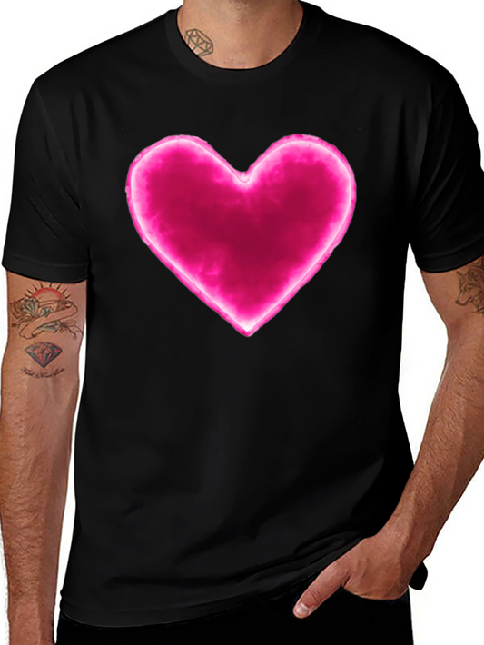 Heart Graphic Black Tee - Modern Love T-Shirt