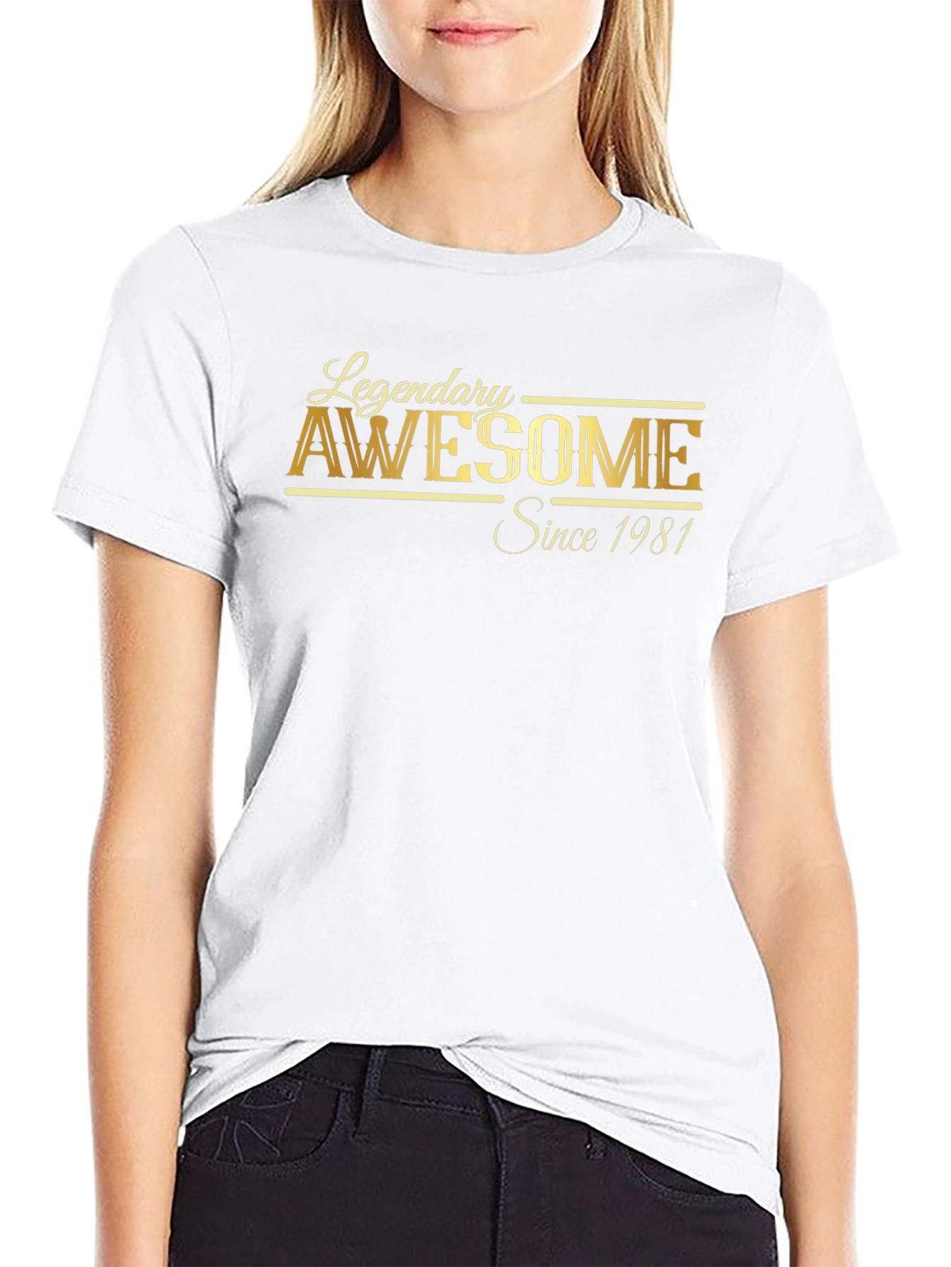 Legendary Awesome Since 1981 Black T-Shirt