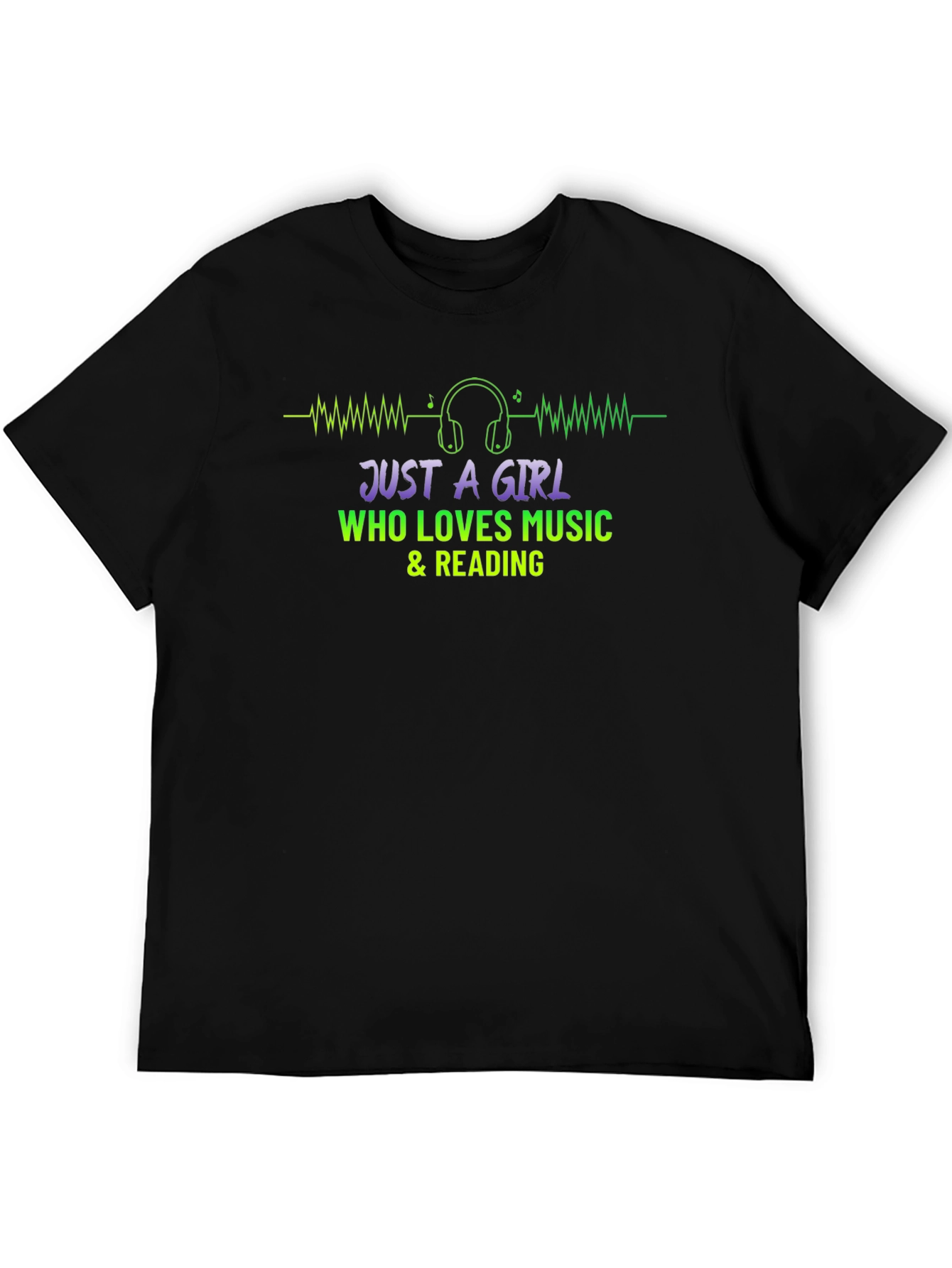 Just A Girl Who Loves Music & Reading T-Shirt