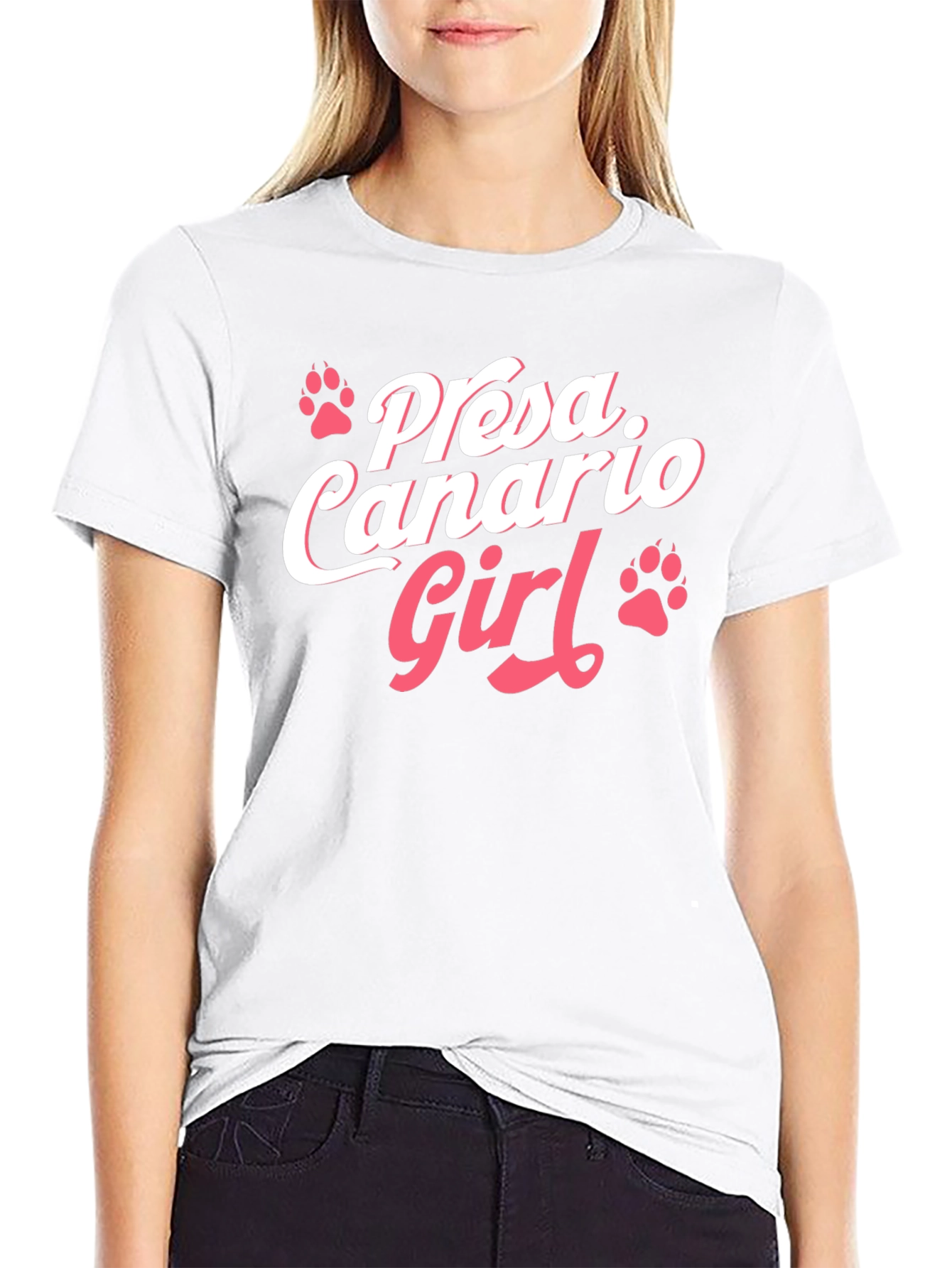 Presa Canario Girl Black T-Shirt