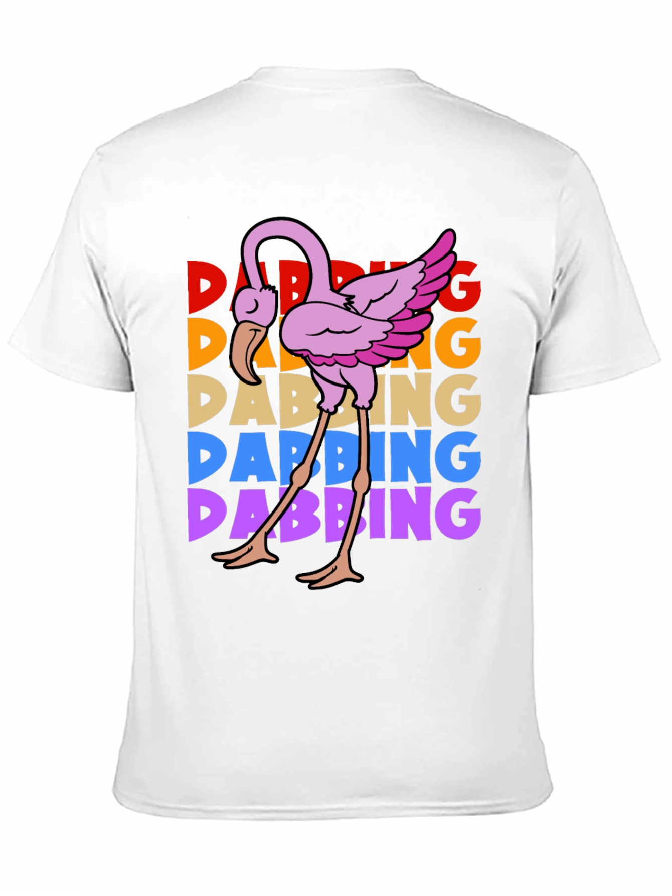 Dabbing Flamingo Graphic Tee - Trendy & Fun!