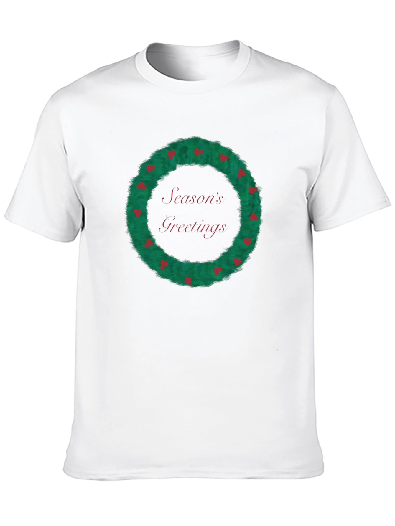 Seasons Greetings Wreath Graphic Tee