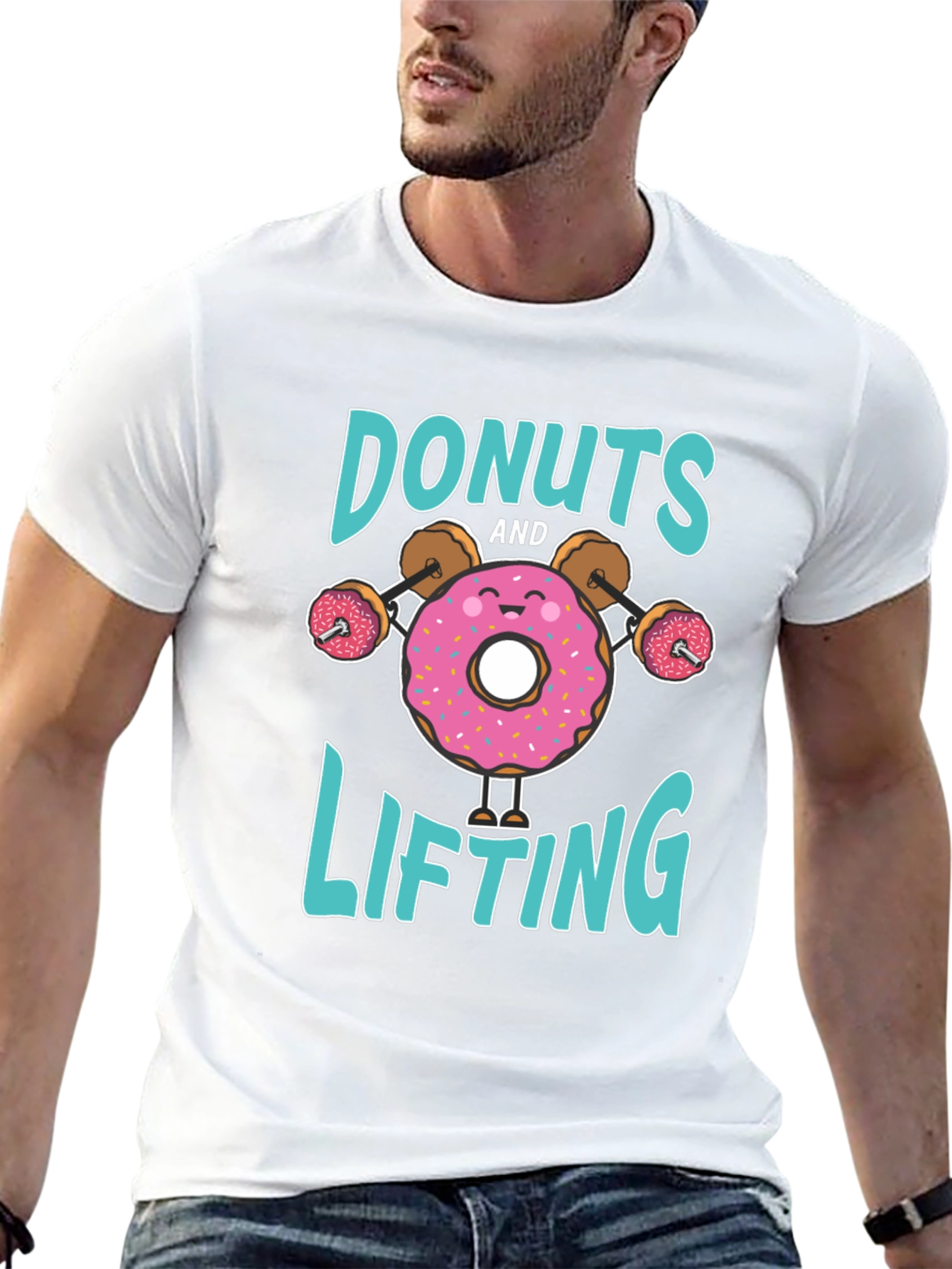 Donuts and Lifting Graphic Tee