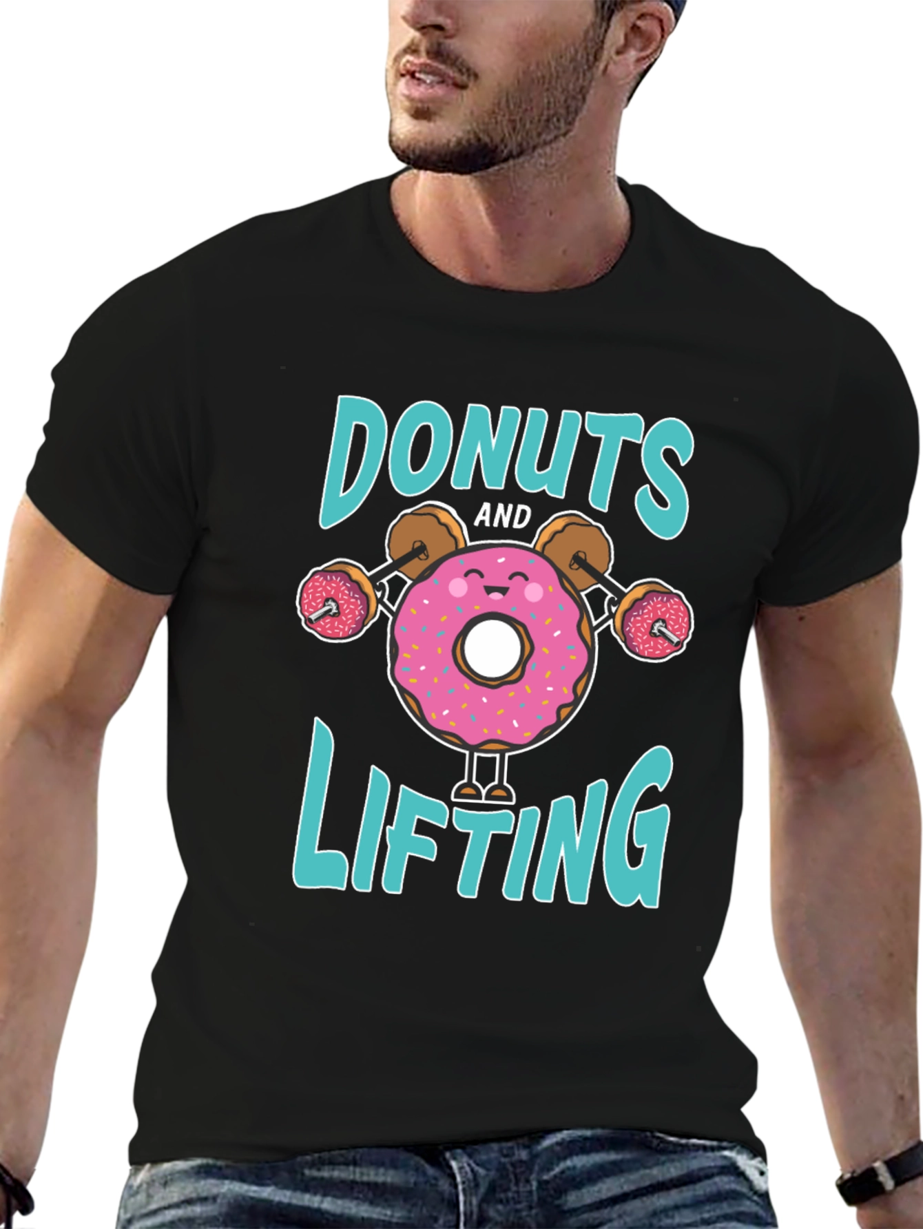 Donuts and Lifting Graphic Tee