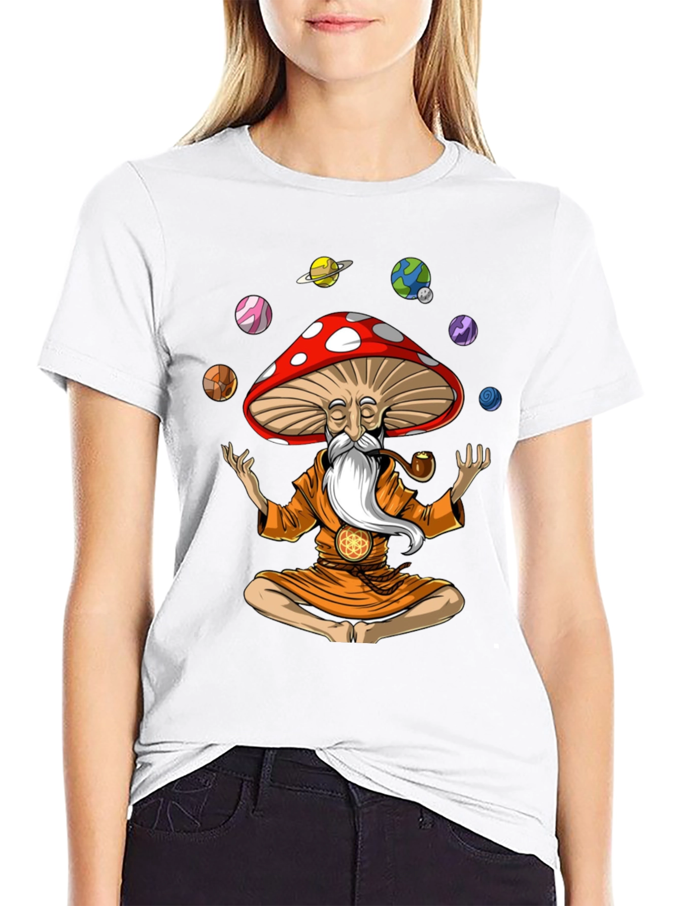 Mushroom Wizard Meditation T-Shirt