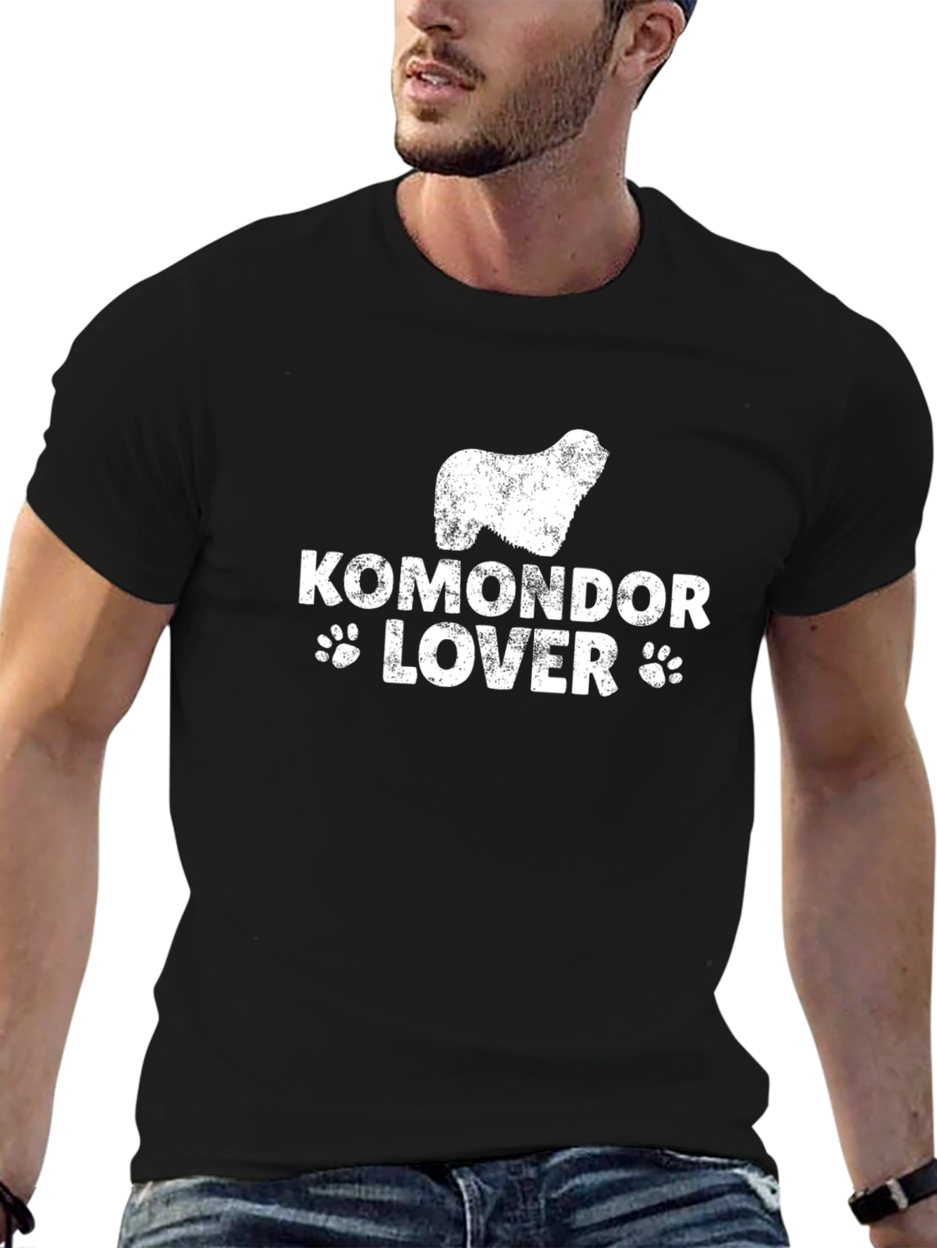 Komondor Lover Black T-Shirt