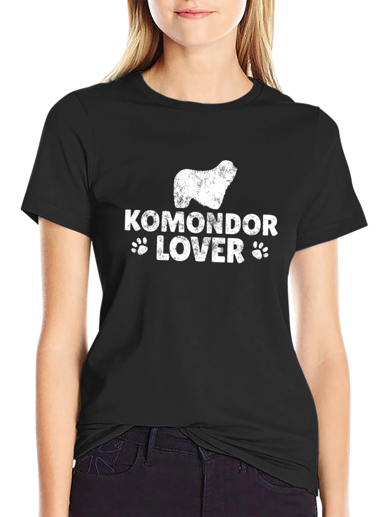 Komondor Lover Black T-Shirt