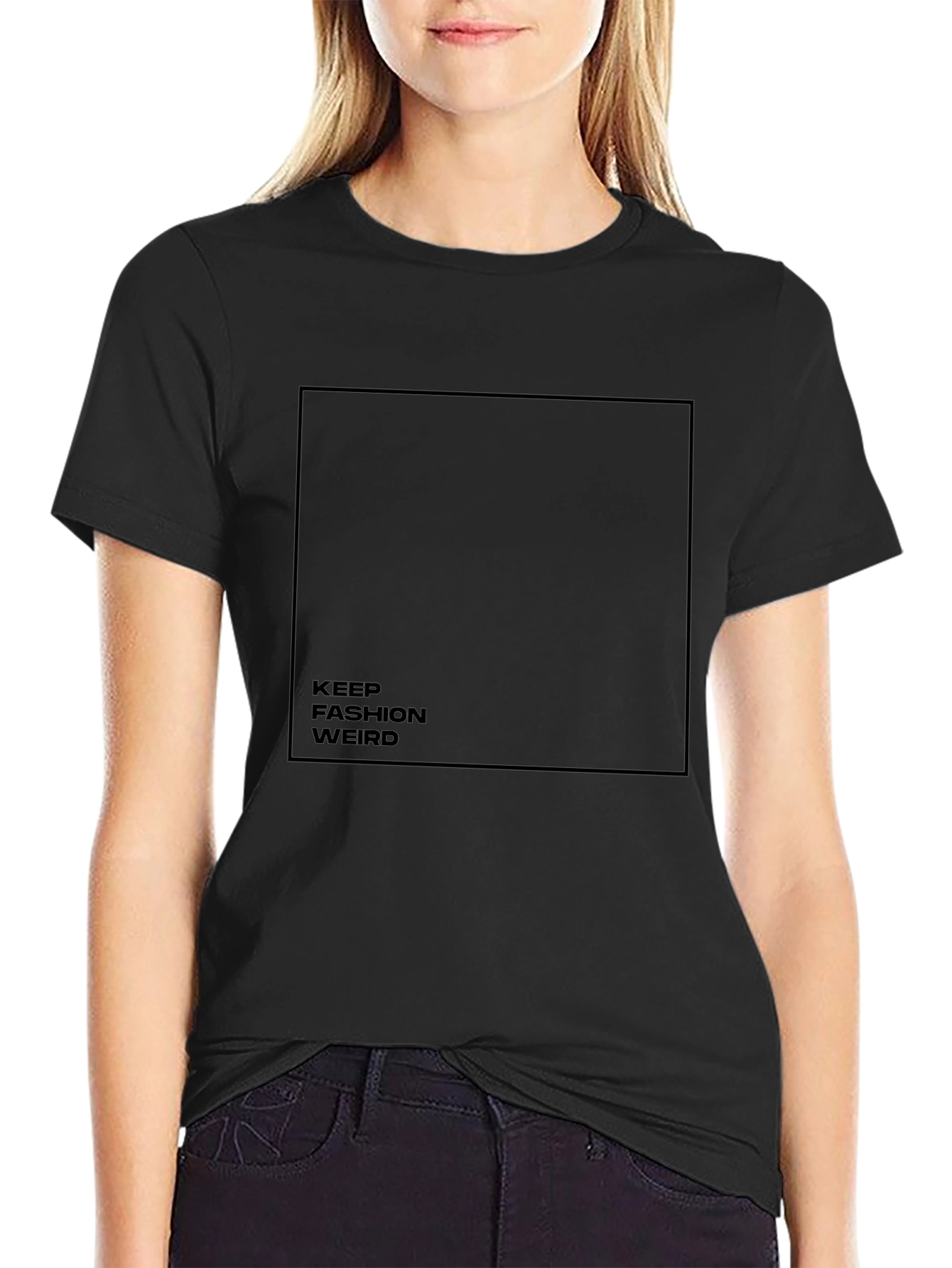 Keep Fashion Weird Black Graphic Tee