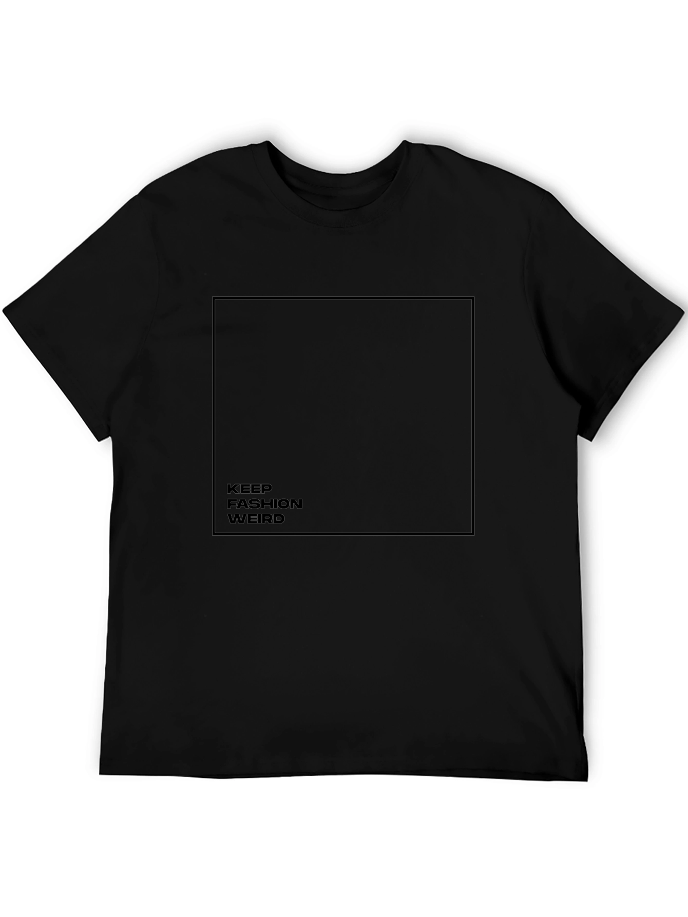 Keep Fashion Weird Black Graphic Tee