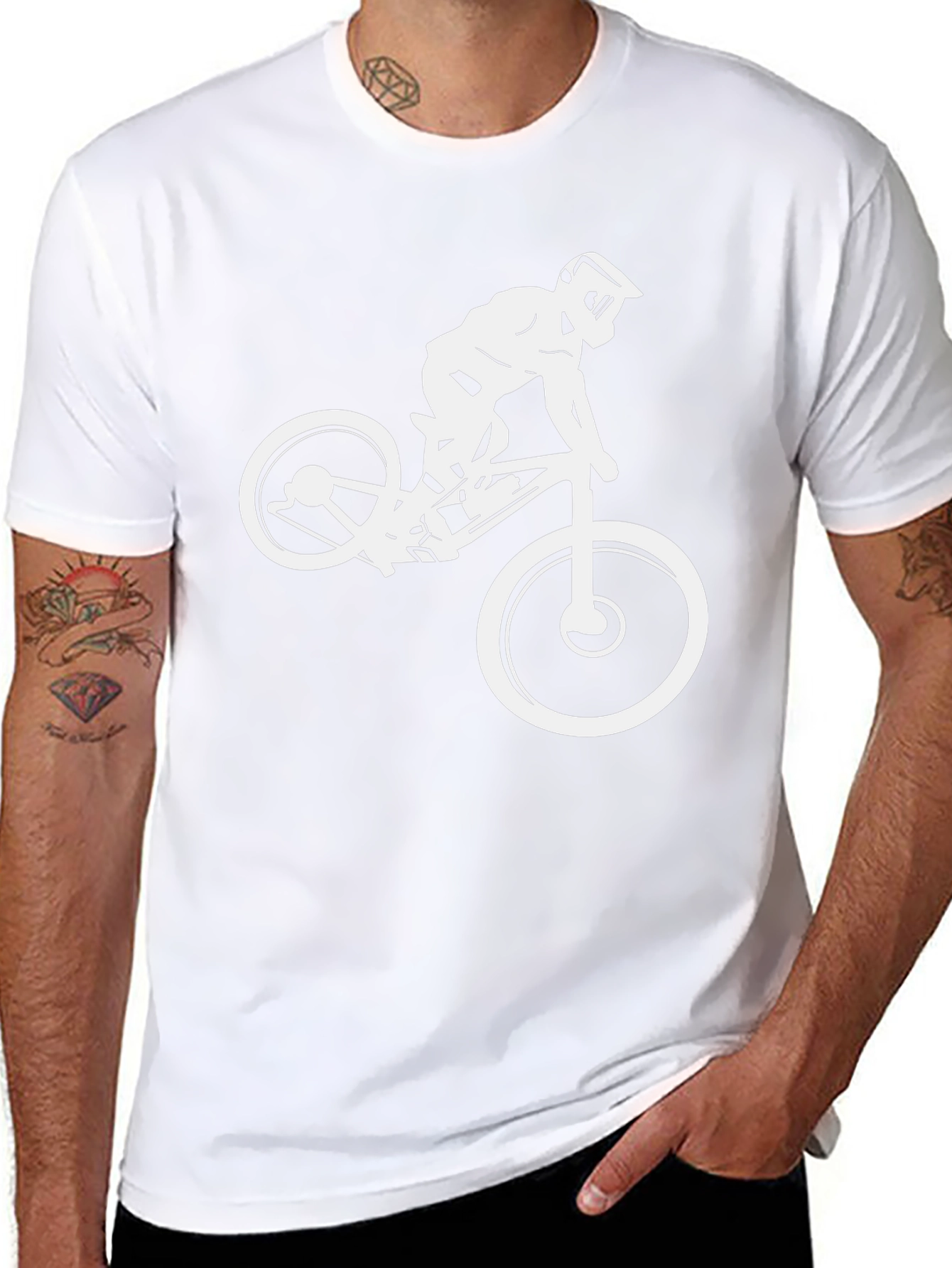 Mountain Biker Graphic Tee - Black