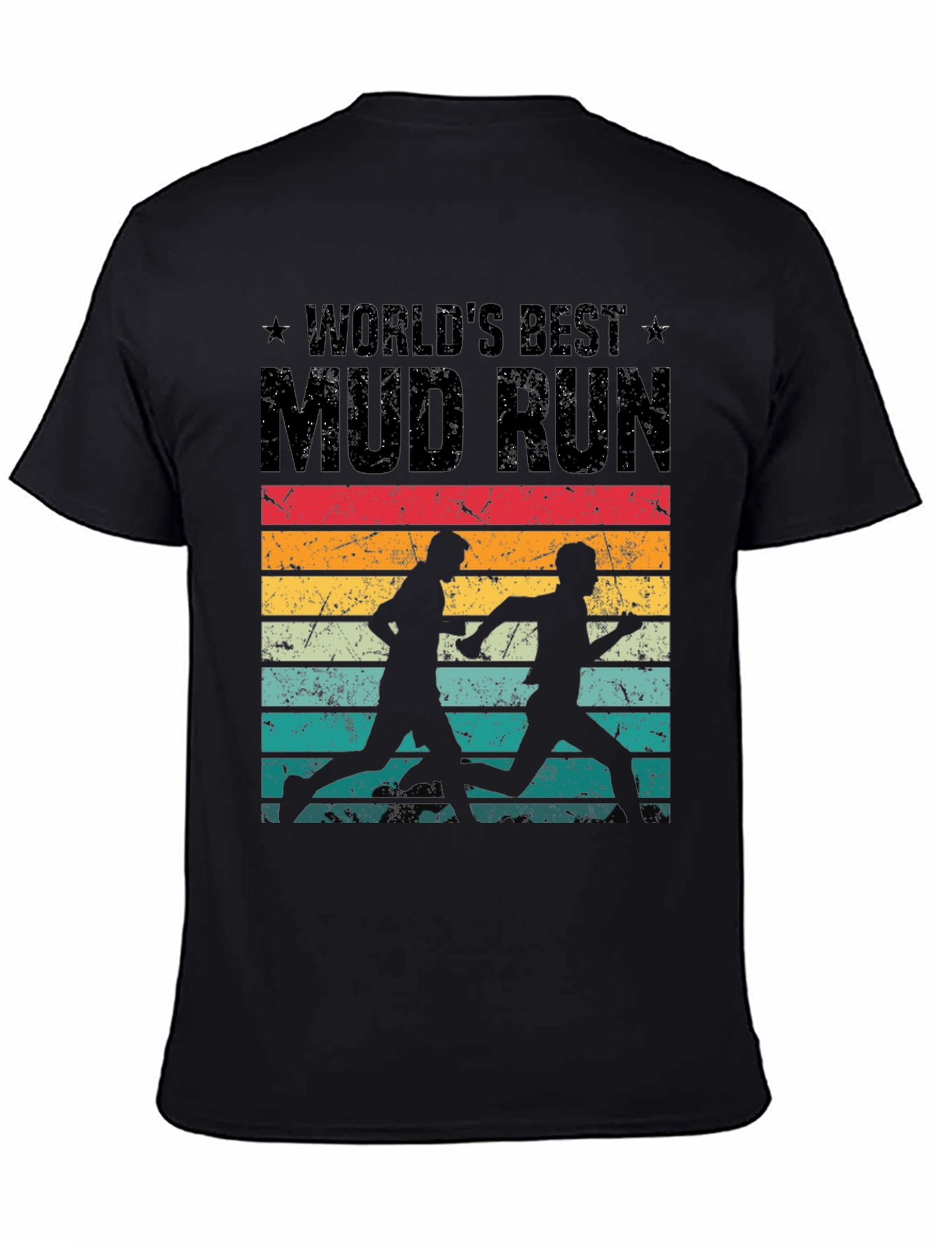 Worlds Best Mud Run Retro Graphic Tee