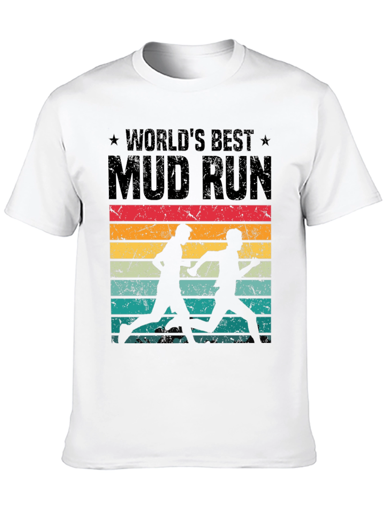 Worlds Best Mud Run Retro Graphic Tee