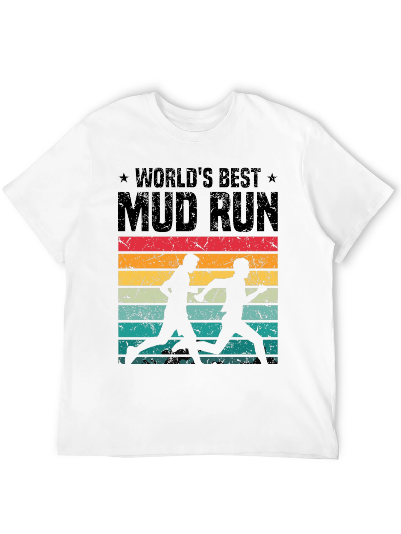 Worlds Best Mud Run Retro Graphic Tee