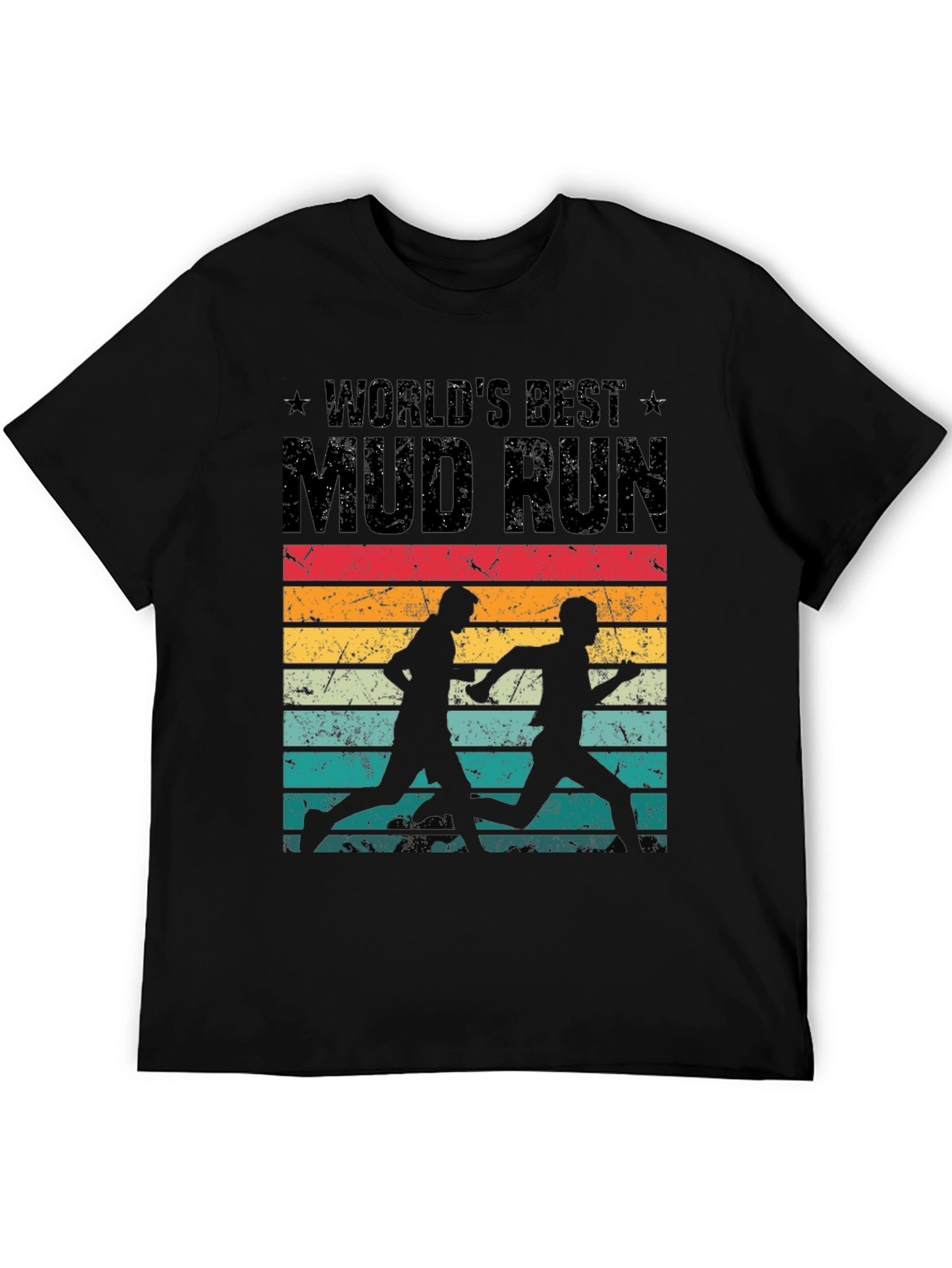 Worlds Best Mud Run Retro Graphic Tee