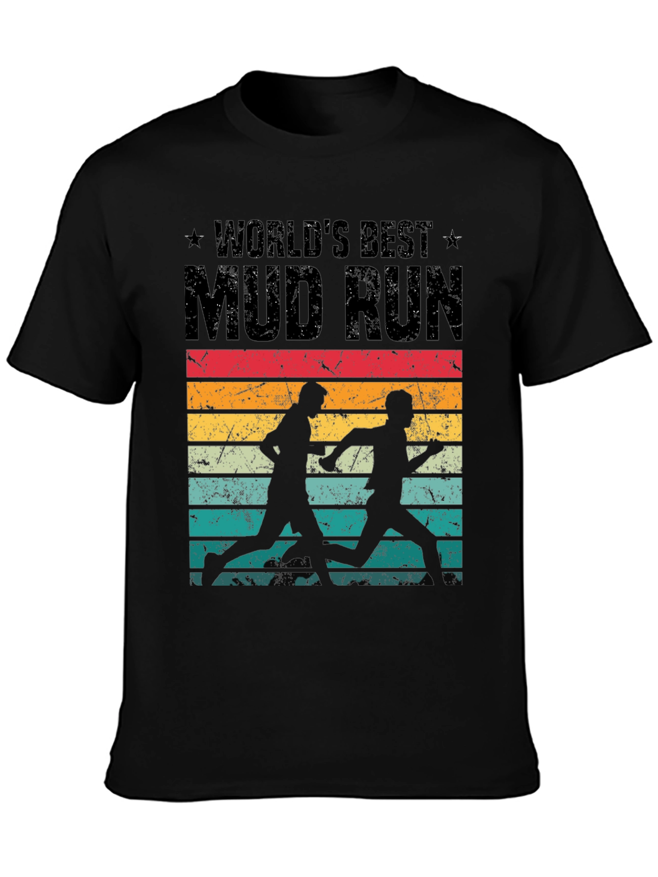 Worlds Best Mud Run Retro Graphic Tee