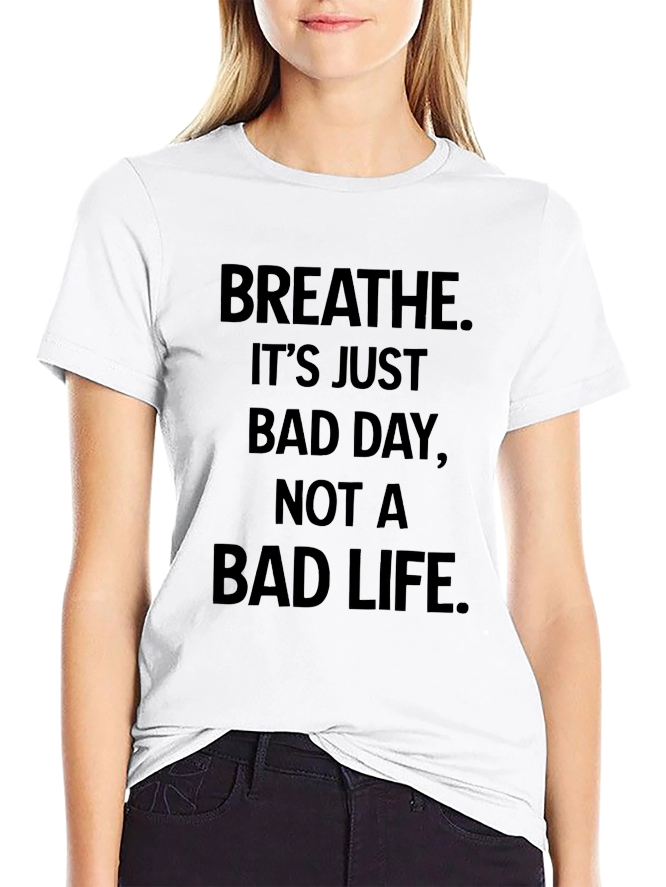 Breathe Motivational Graphic Tee - Comfort & Style