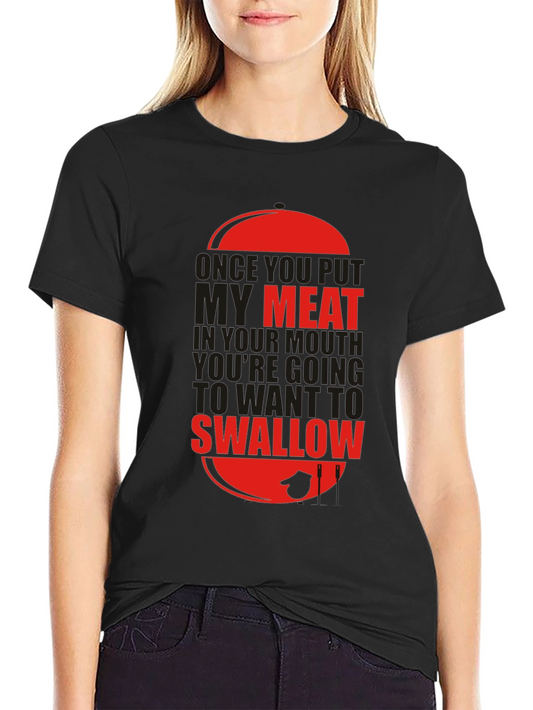 Humorous Meat Graphic Tee - Adult Humor Shirt