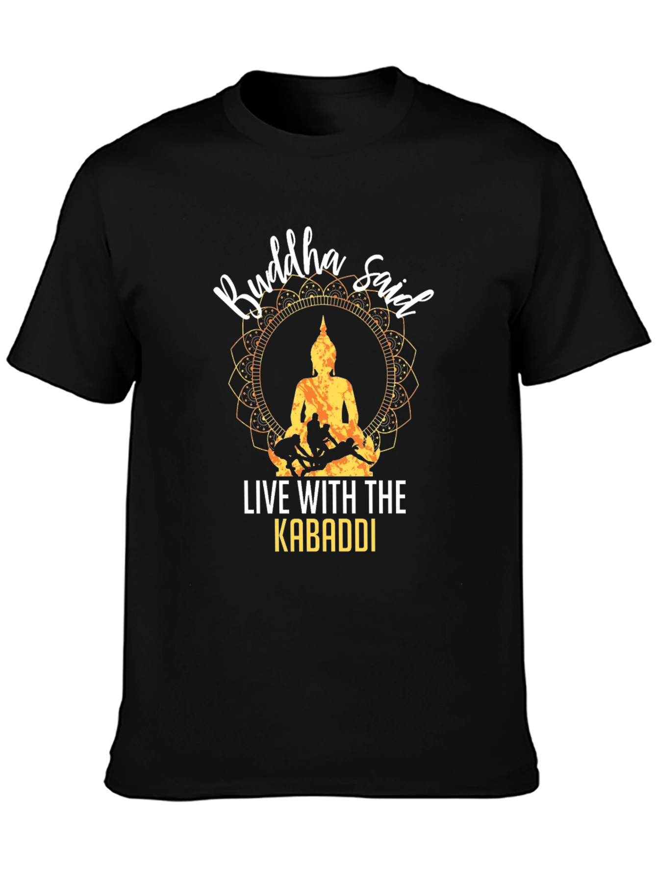 Buddha Said Kabaddi Graphic Tee - Black