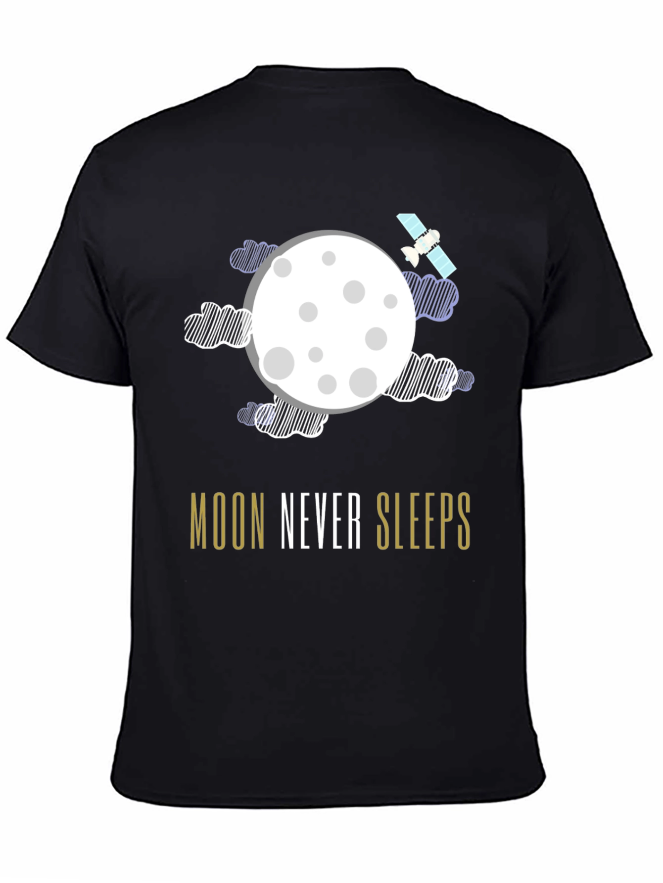 Moon Never Sleeps Graphic T-Shirt