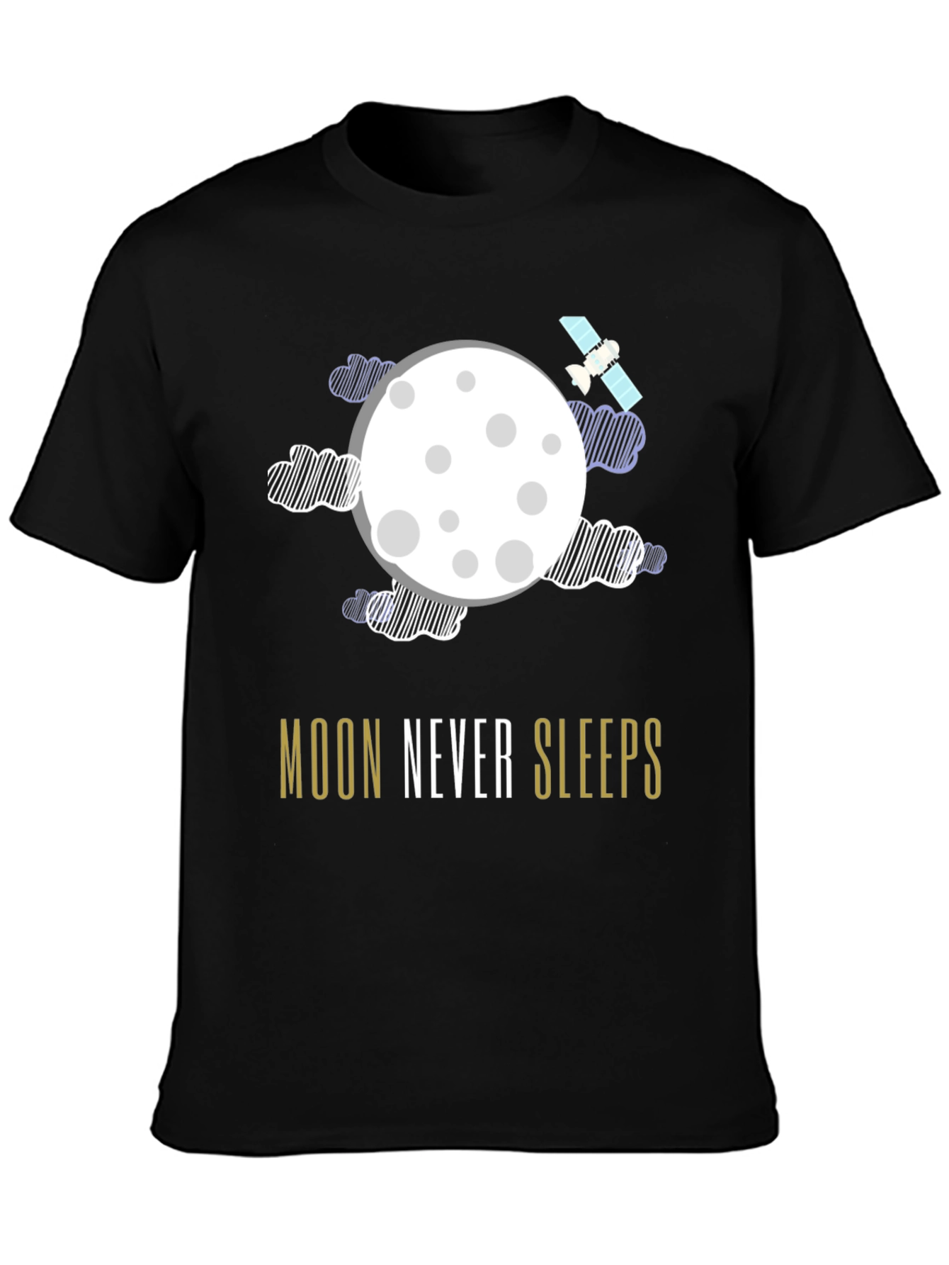 Moon Never Sleeps Graphic T-Shirt