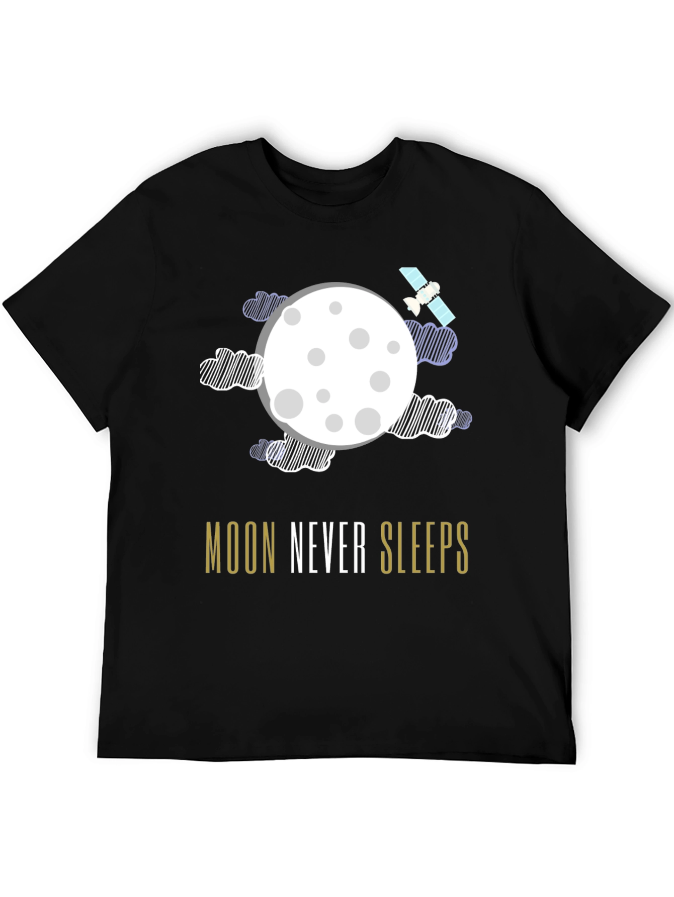 Moon Never Sleeps Graphic T-Shirt