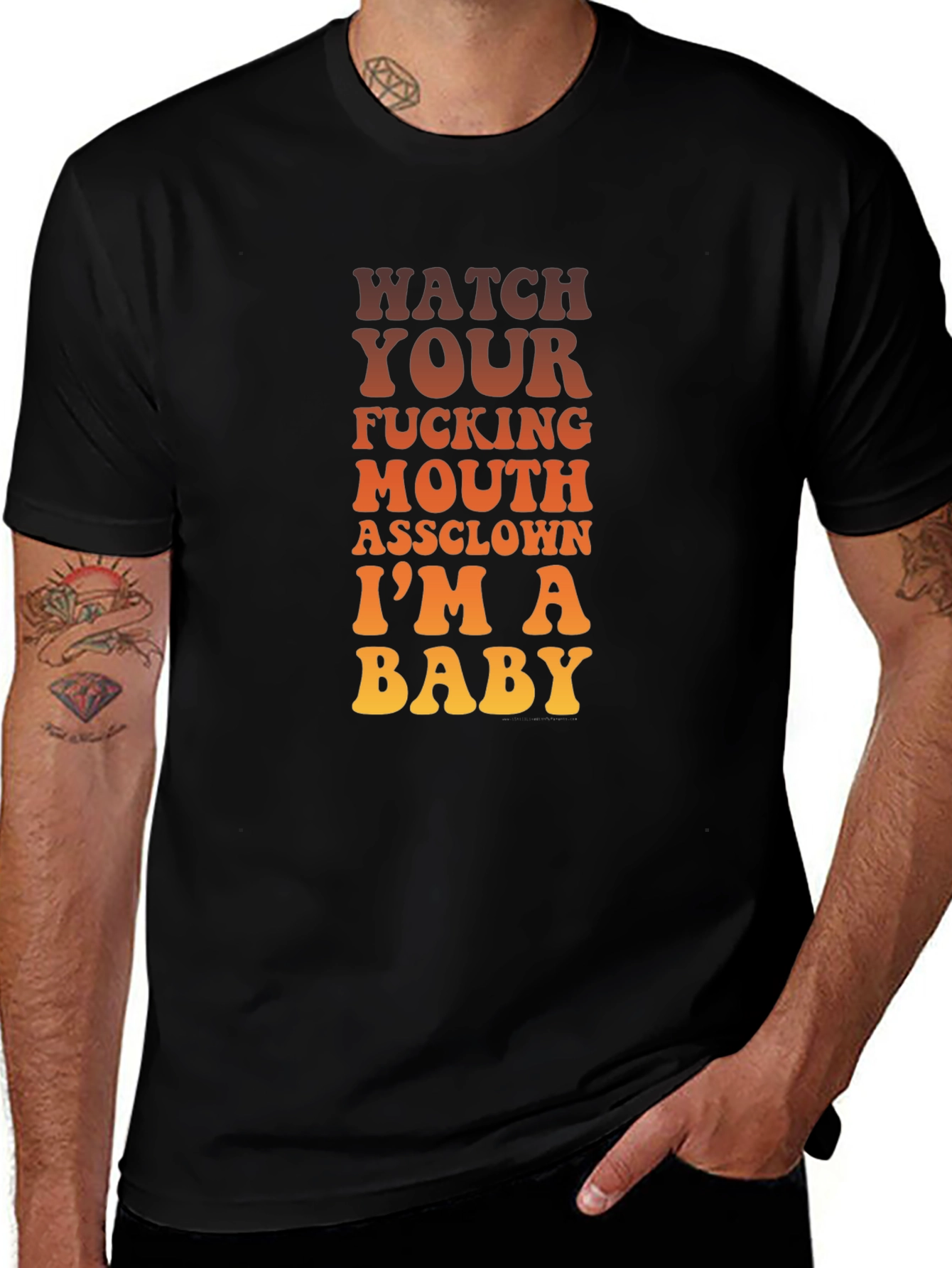 Funny Sarcastic Graphic T-Shirt - Watch Your Mouth