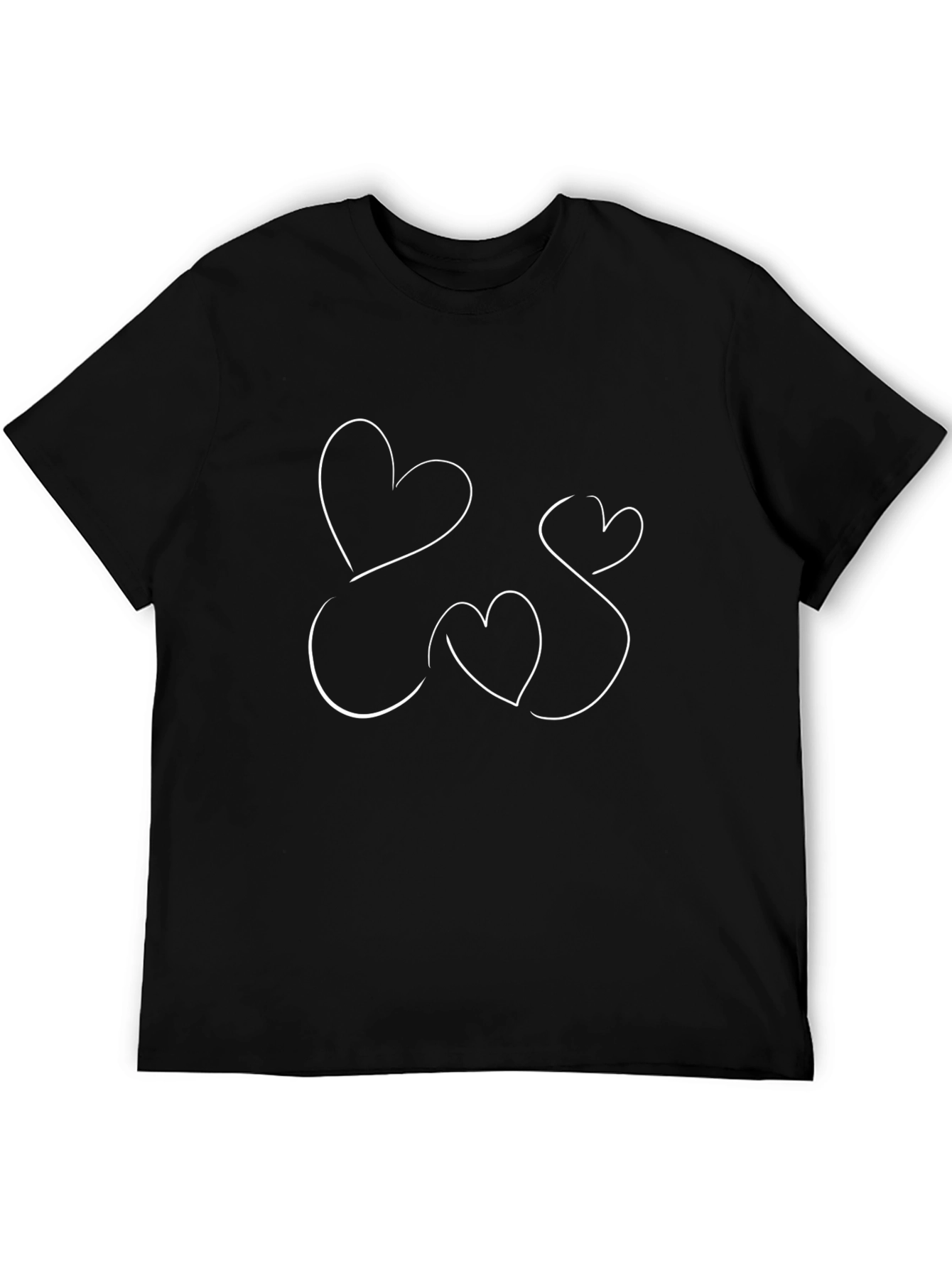 Heart Sketch Tee - Minimalist Love Design