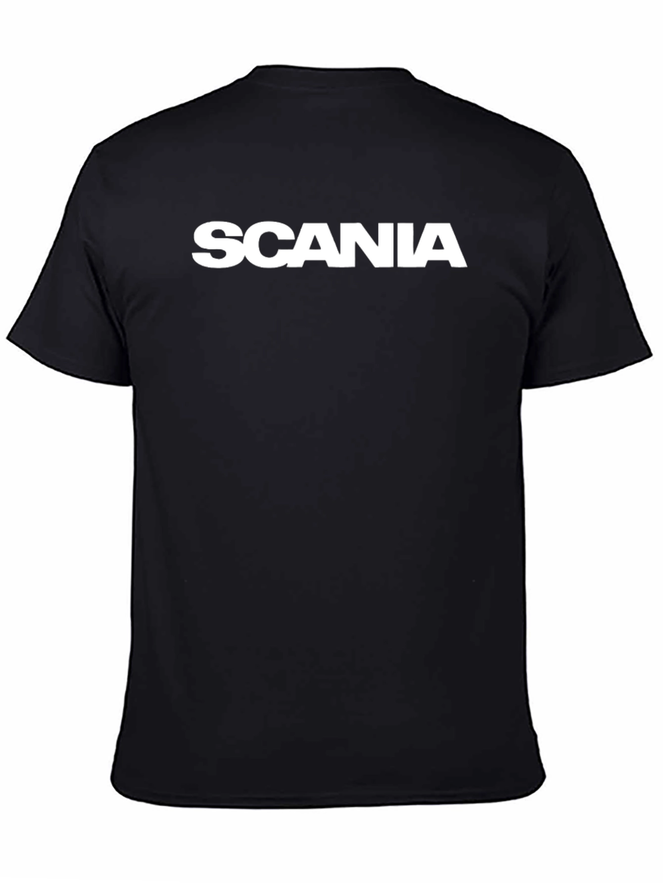 Scania Logo Black T-Shirt Mens Casual Wear