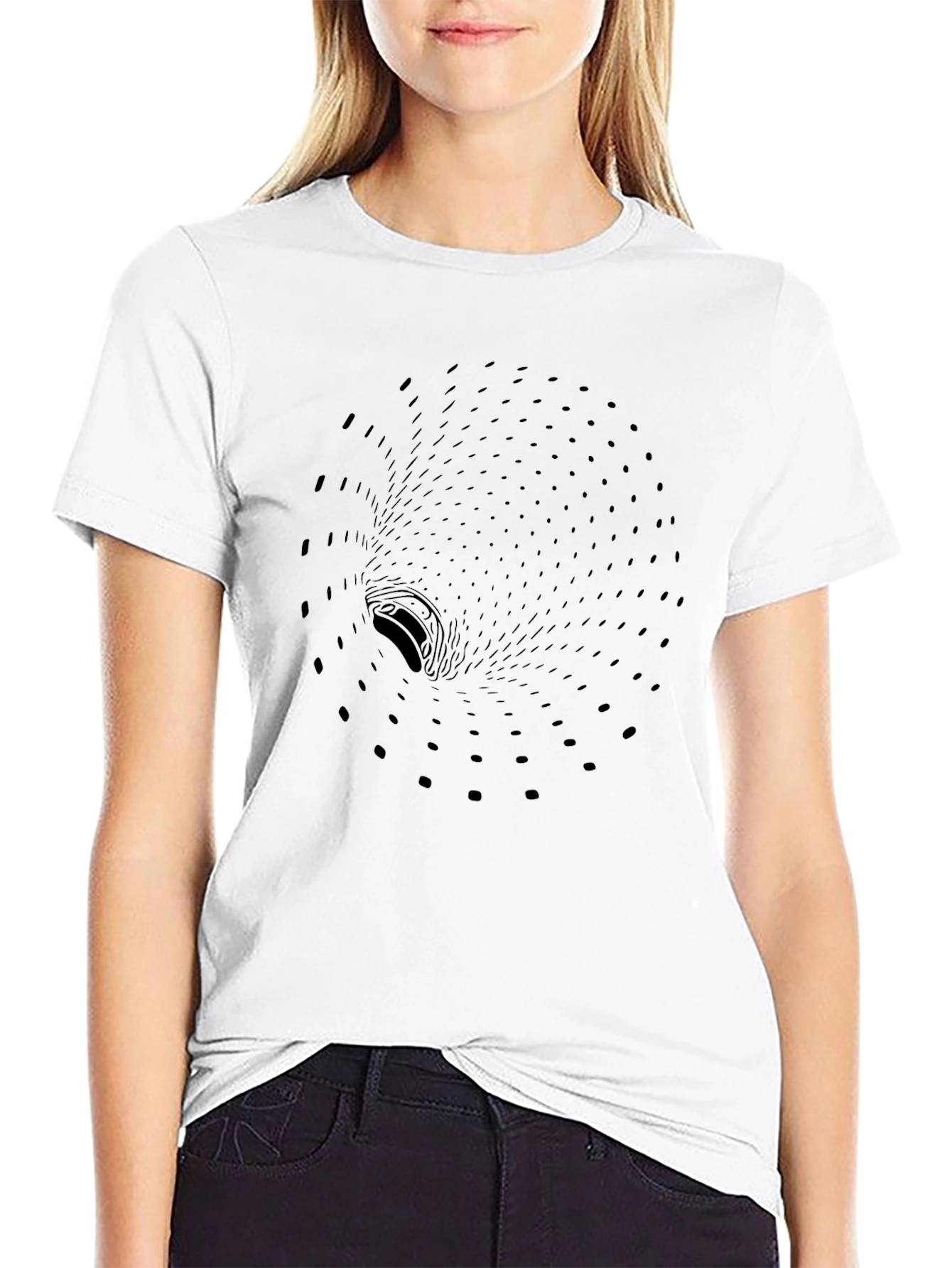 Optical Illusion Black Hole Graphic Tee
