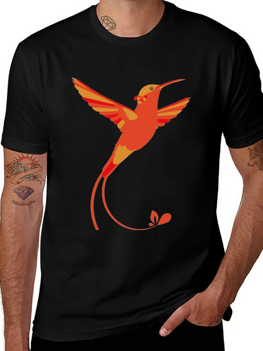 Hummingbird Graphic Print T-Shirt